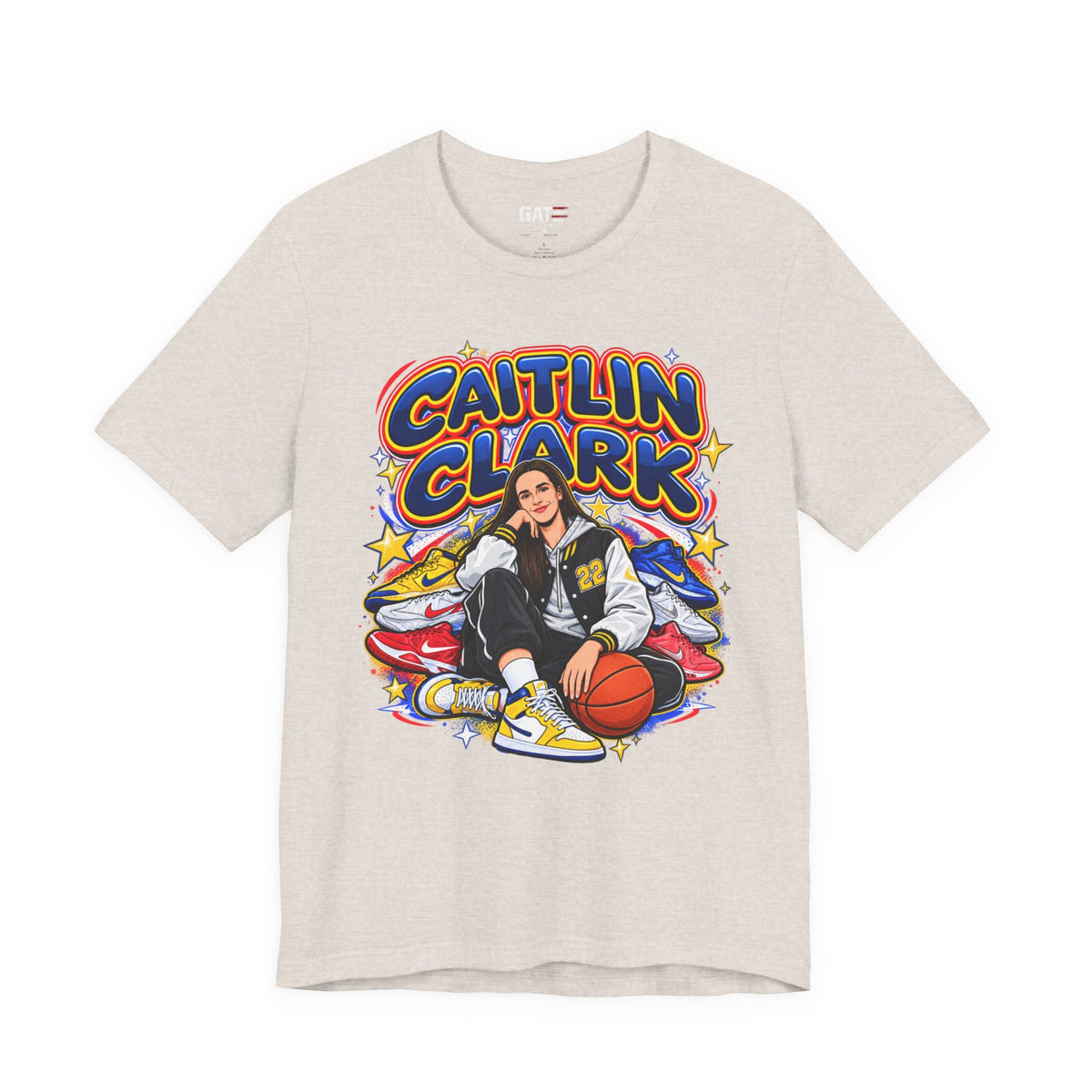 Caitlin Clark Indiana Fever Shirt – WNBA Basketball Sneakers Tee product mockup 9