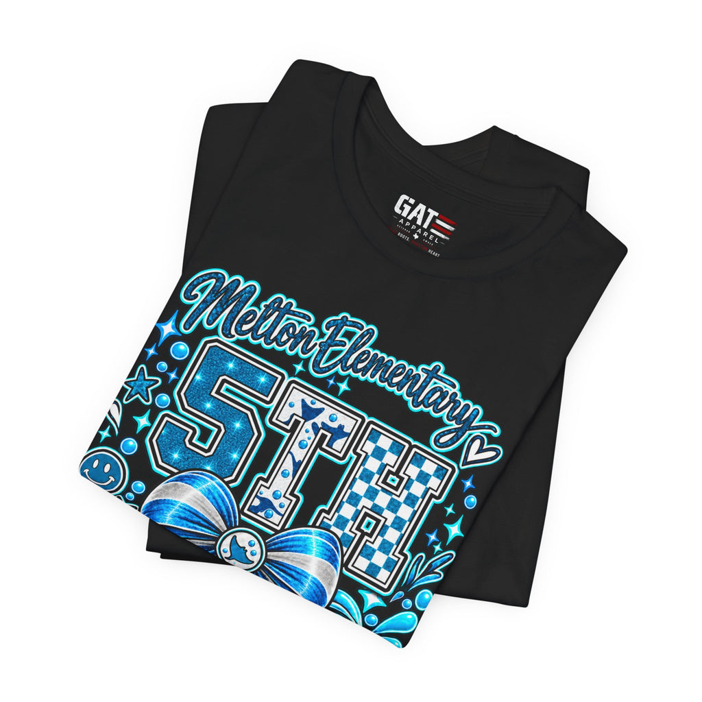 Melton 5th Grade School T‑Shirt — Bow Design