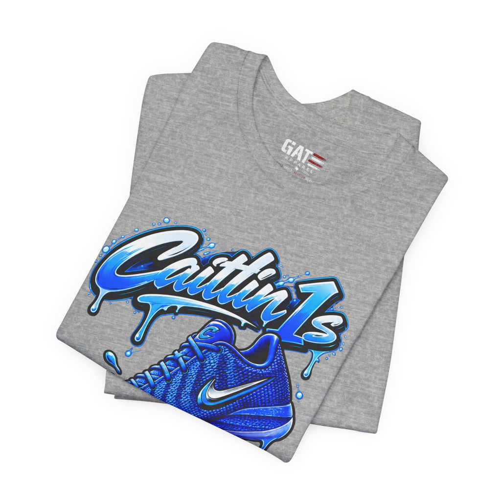 Caitlin Clark Caitlin 1s Racer Blue Drip Sneaker Shirt