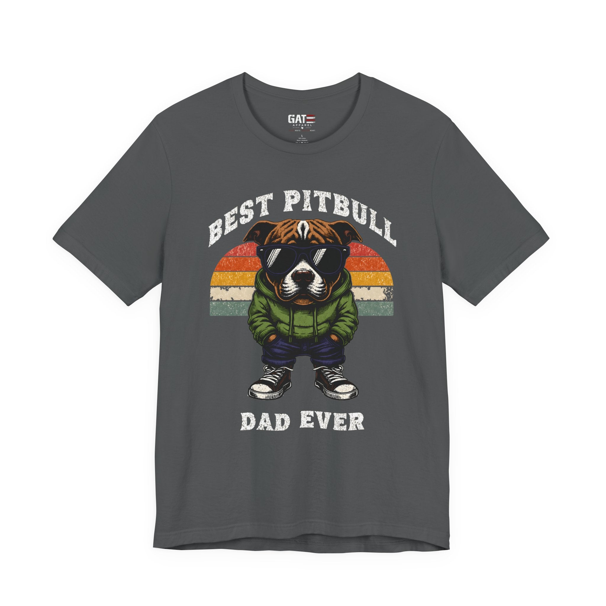 Best Pitbull Dad Ever T‑Shirt