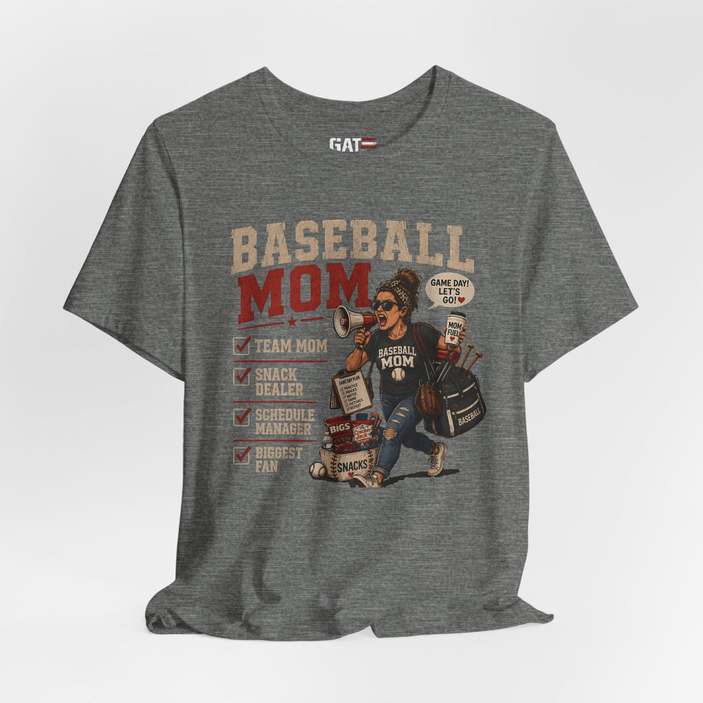 Baseball Mom Shirt, Baseball Mom Gift, Team Mom Shirt, Sports Mom Tee, Game Day Mom Shirt, Baseball Mama Shirt, Snack Dealer, Biggest Fan