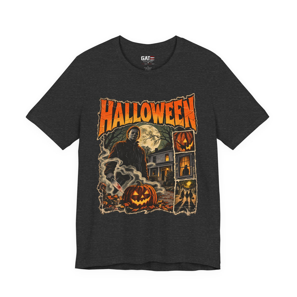 Halloween Haunted House Shirt | Grim Reaper Pumpkin Tee