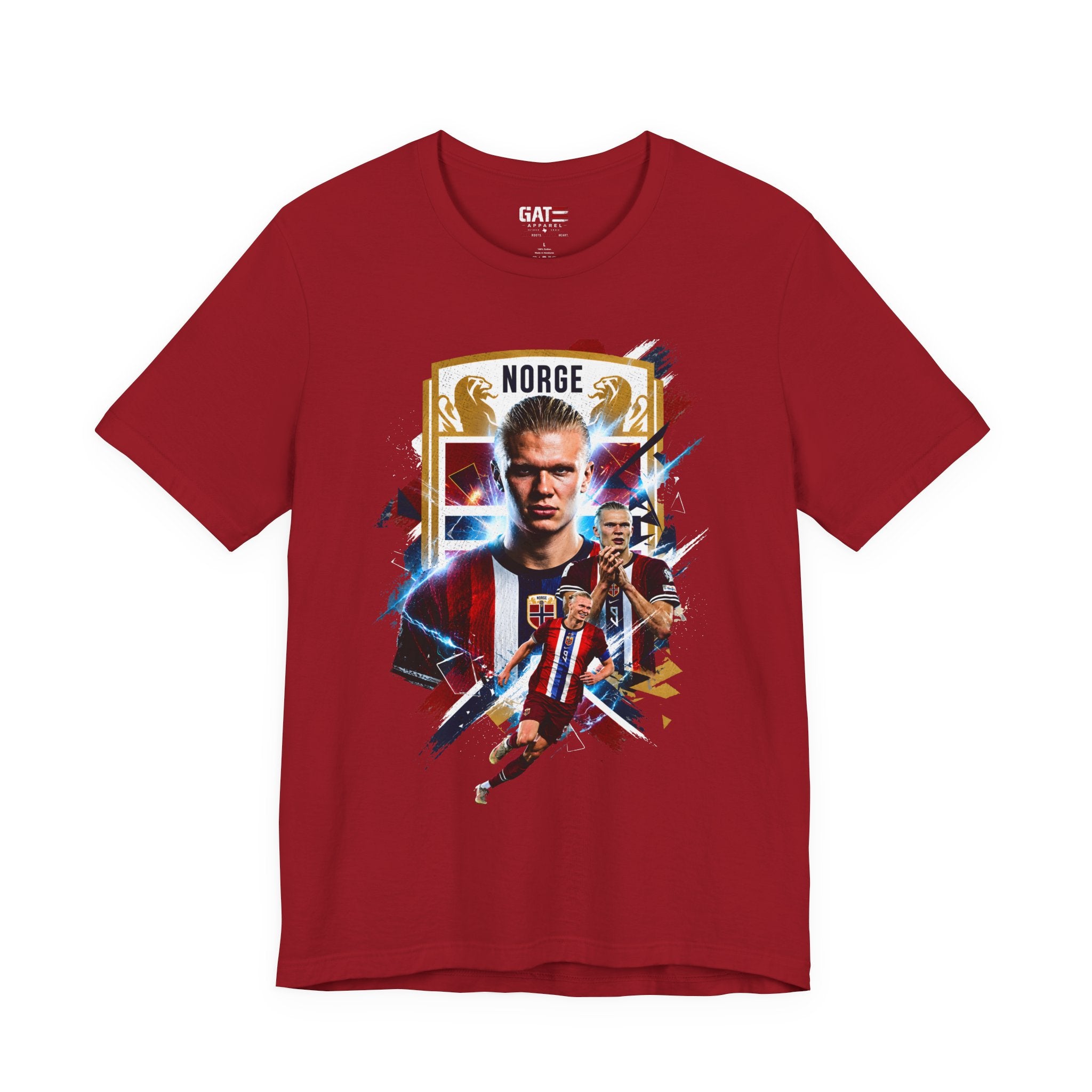 Erling Haaland|Norwegian Soccer|Patriotic Football Graphic T-Shirt