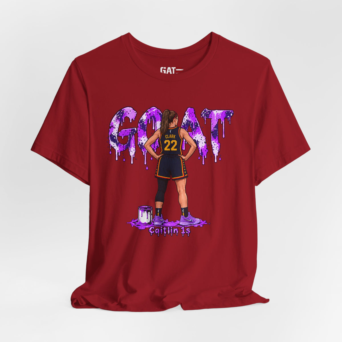 Caitlin Clark Caitlin 1s GOAT Purple Fade Sneaker Shirt