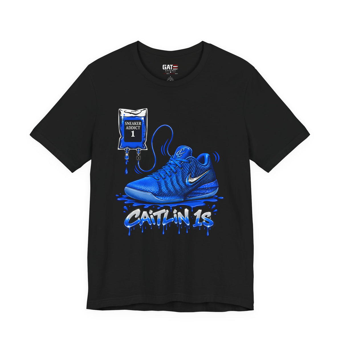 Caitlin Clark Caitlin 1s Addict Blue Sneaker Shirt