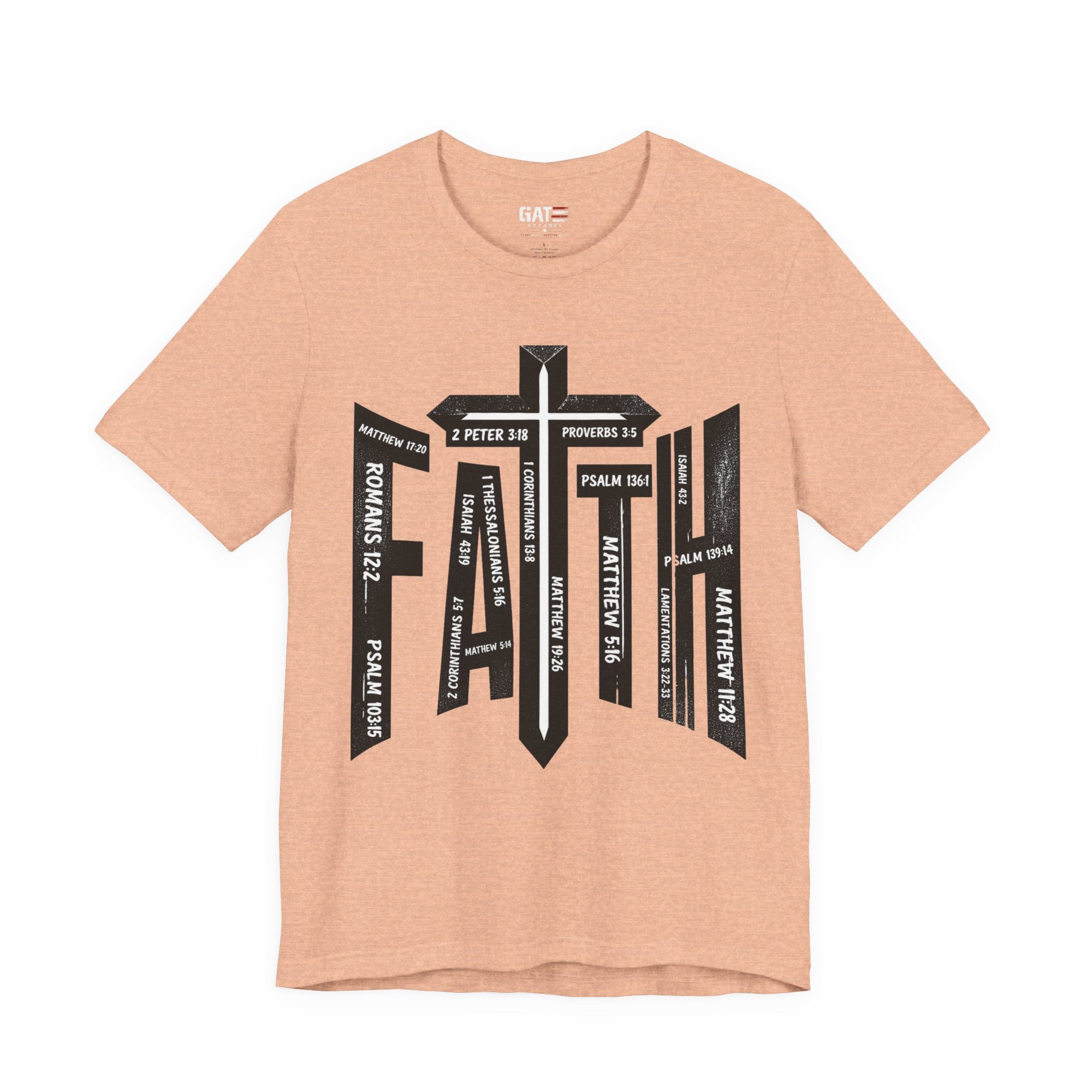 Faith Cross T-Shirt – Bible Verse Reference Graphic Tee