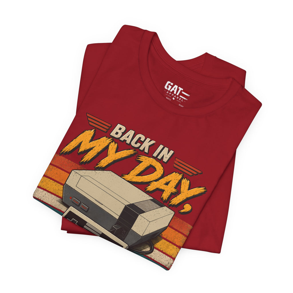 Funny Retro Gamer Shirt, Back In My Day We Didn't Have A Save Option, Vintage Gaming T Shirt, Old School Gamer Gift, Video Game Tee