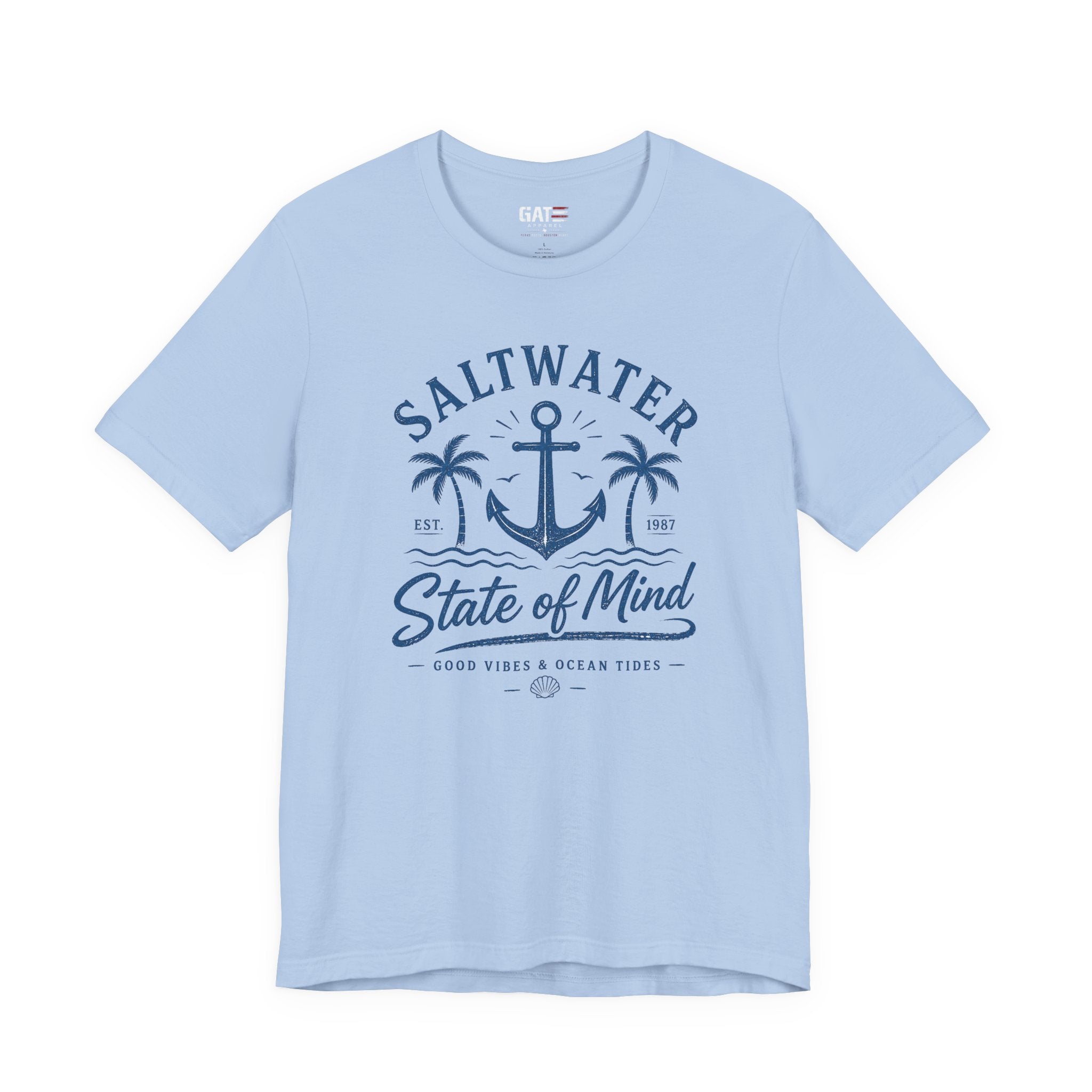 Saltwater State of Mind Tee — Anchor & Palm Beach T‑Shirt