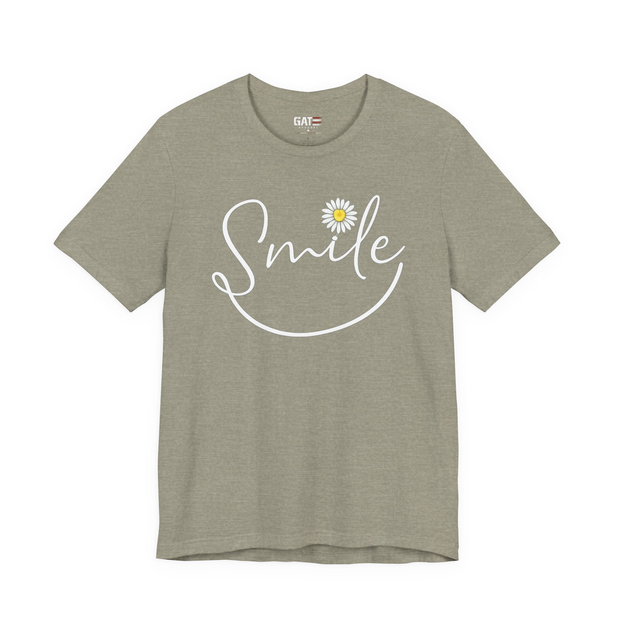 Smile Daisy Tee — Women's Floral Graphic T-Shirt