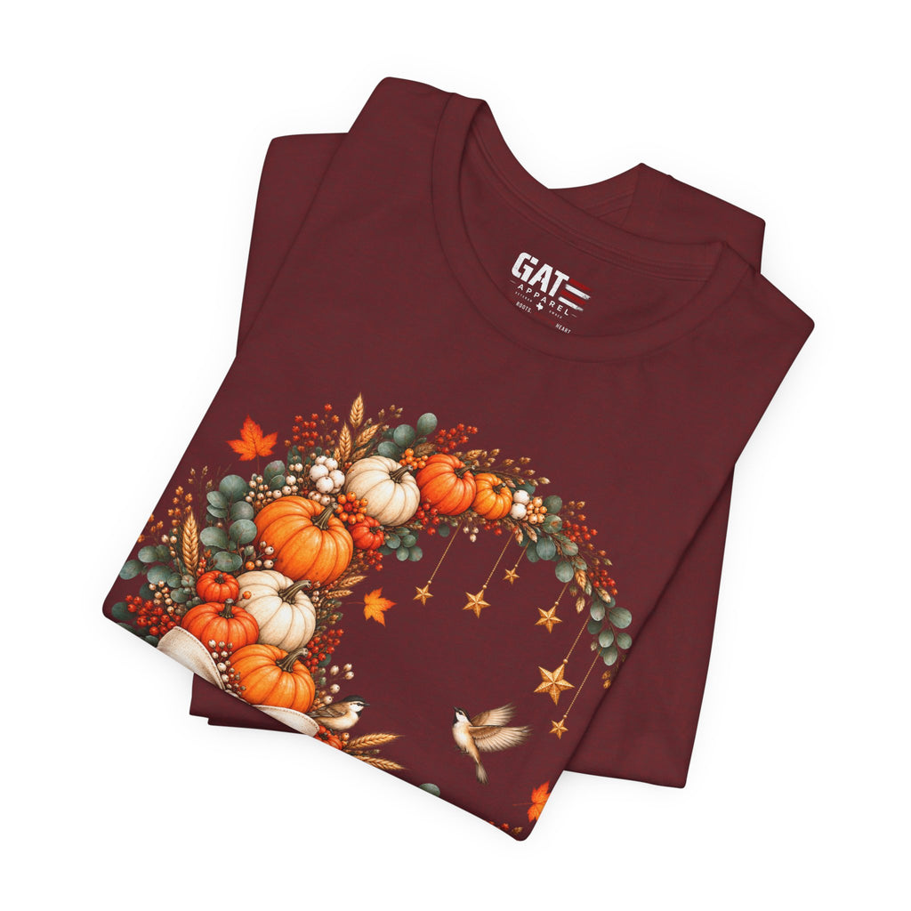 Autumn Pumpkin Wreath Tee