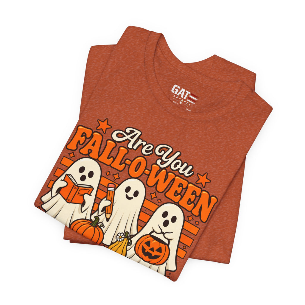 Halloween Teacher Shirt – Are You Falloween Directions? – product photo