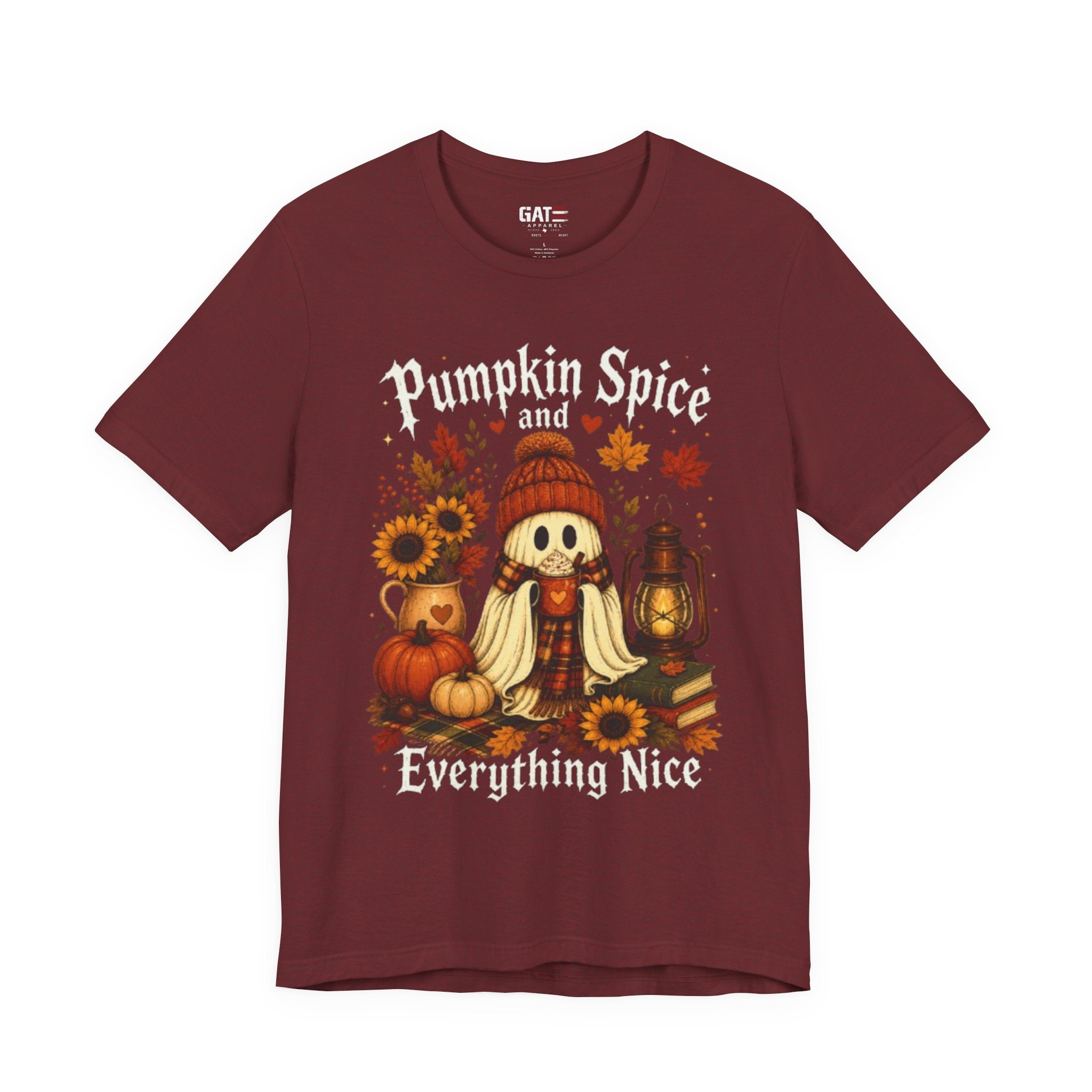 Pumpkin Spice Everything Nice Tee — Fall Scarecrow & Pumpkins Autumn Graphic Shirt