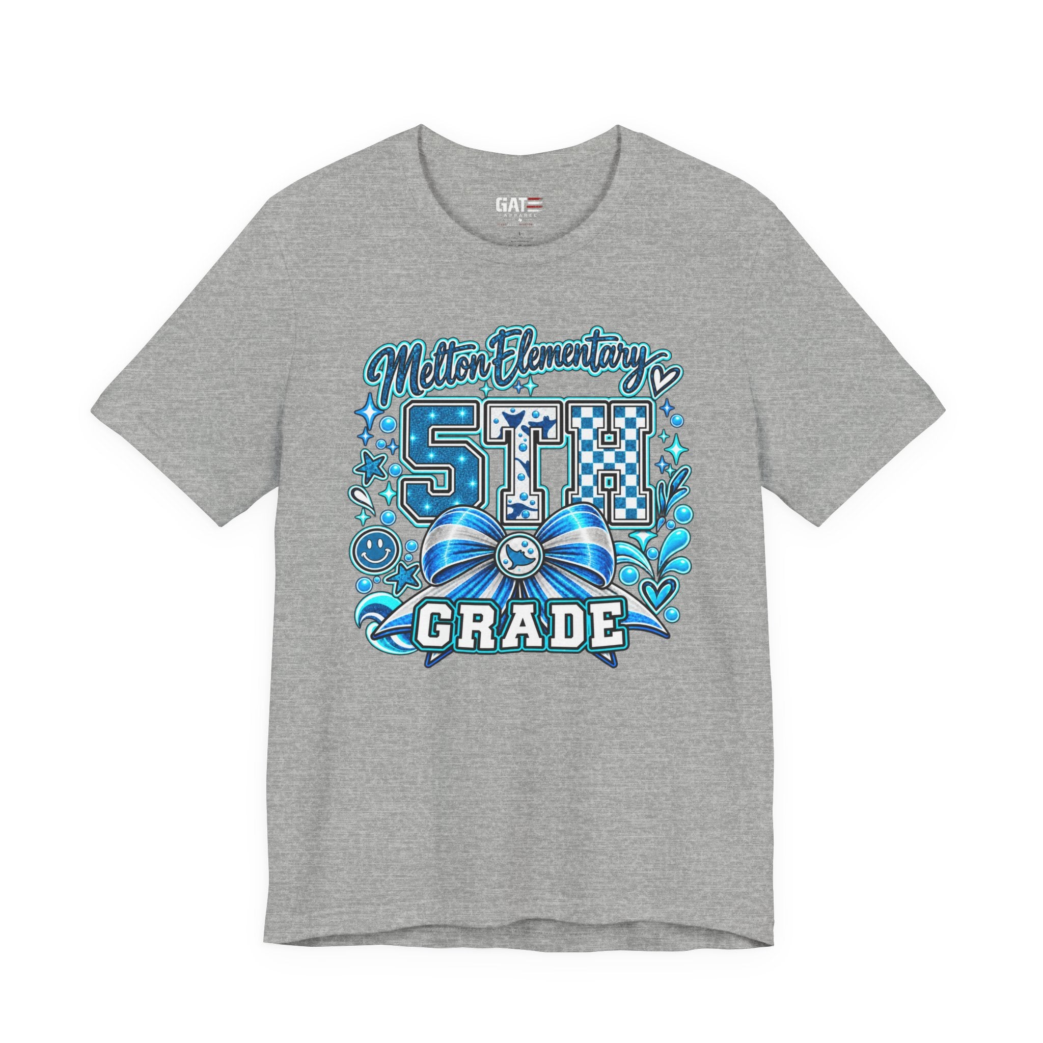 Melton 5th Grade School T‑Shirt — Bow Design
