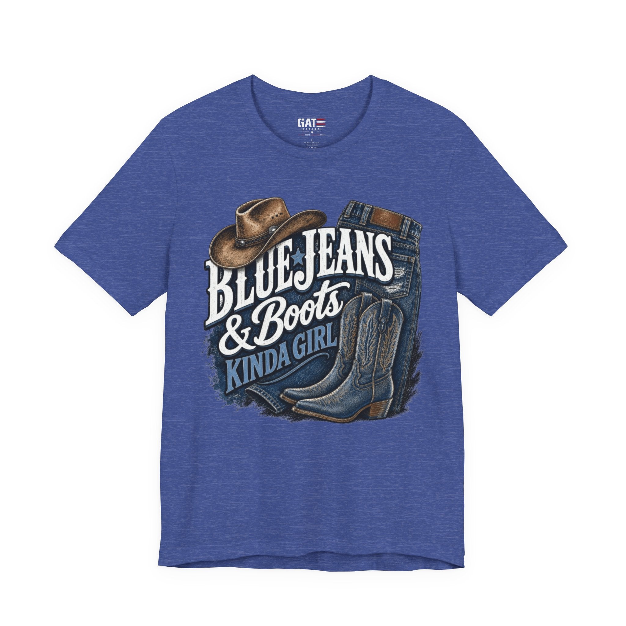 Blue Jeans & Boots Kinda Girl Country Cowgirl T‑Shirt