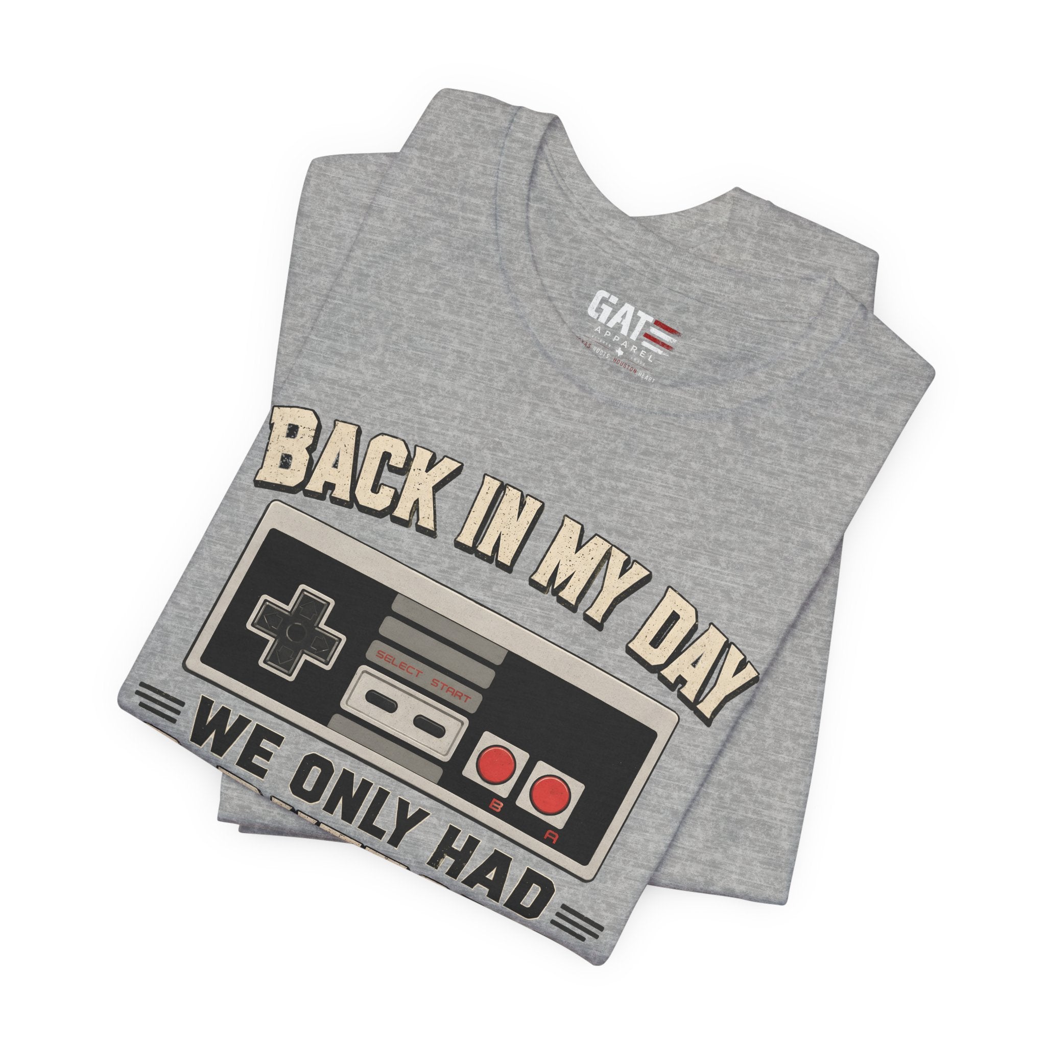 Retro Gamer Shirt, Back In My Day We Only Had 2 Buttons, Vintage Gaming T Shirt, Old School Video Game Tee, Gamer Dad Gift, Nerd Shirt