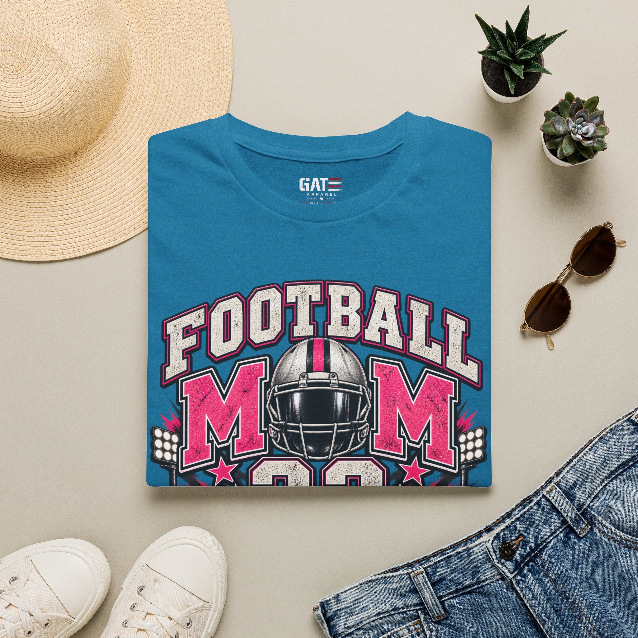 Football Mom Personalized Shirt Custom Player Name Number Game Day Tee