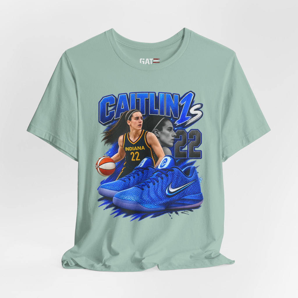Caitlin Clark Caitlin 1s Blue Racer Sneaker Shirt