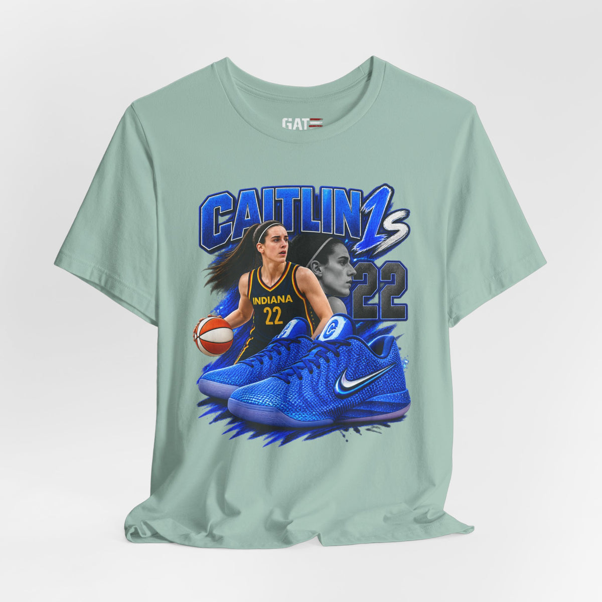 Caitlin Clark Caitlin 1s Blue Racer Sneaker Shirt