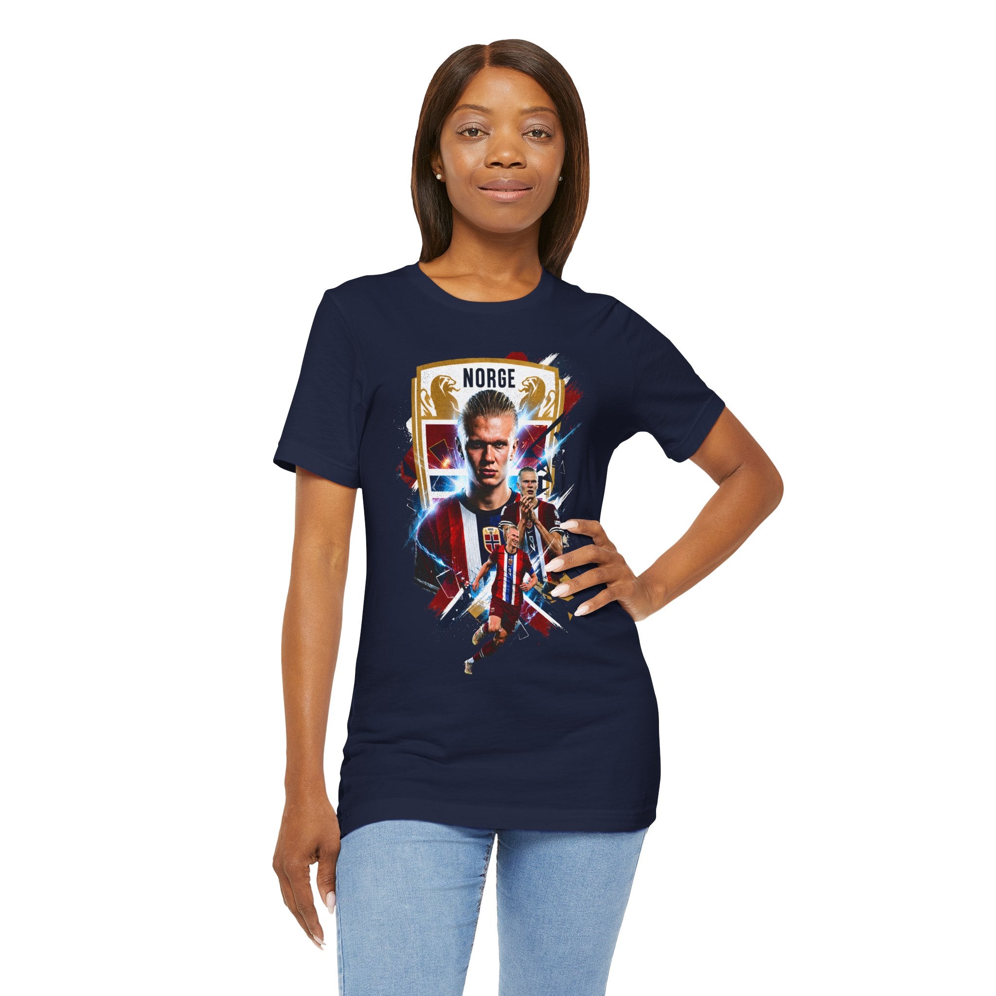 Erling Haaland|Norwegian Soccer|Patriotic Football Graphic T-Shirt