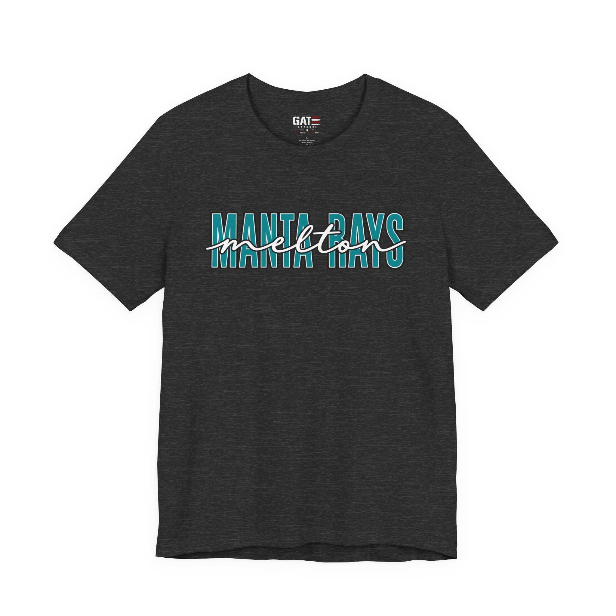 Melton Elementary Script Tee Teal