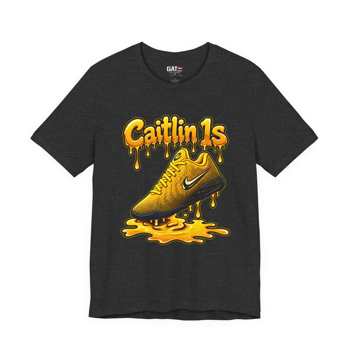 Caitlin Clark Caitlin 1s Iowa Yellow Paint Sneaker Shirt