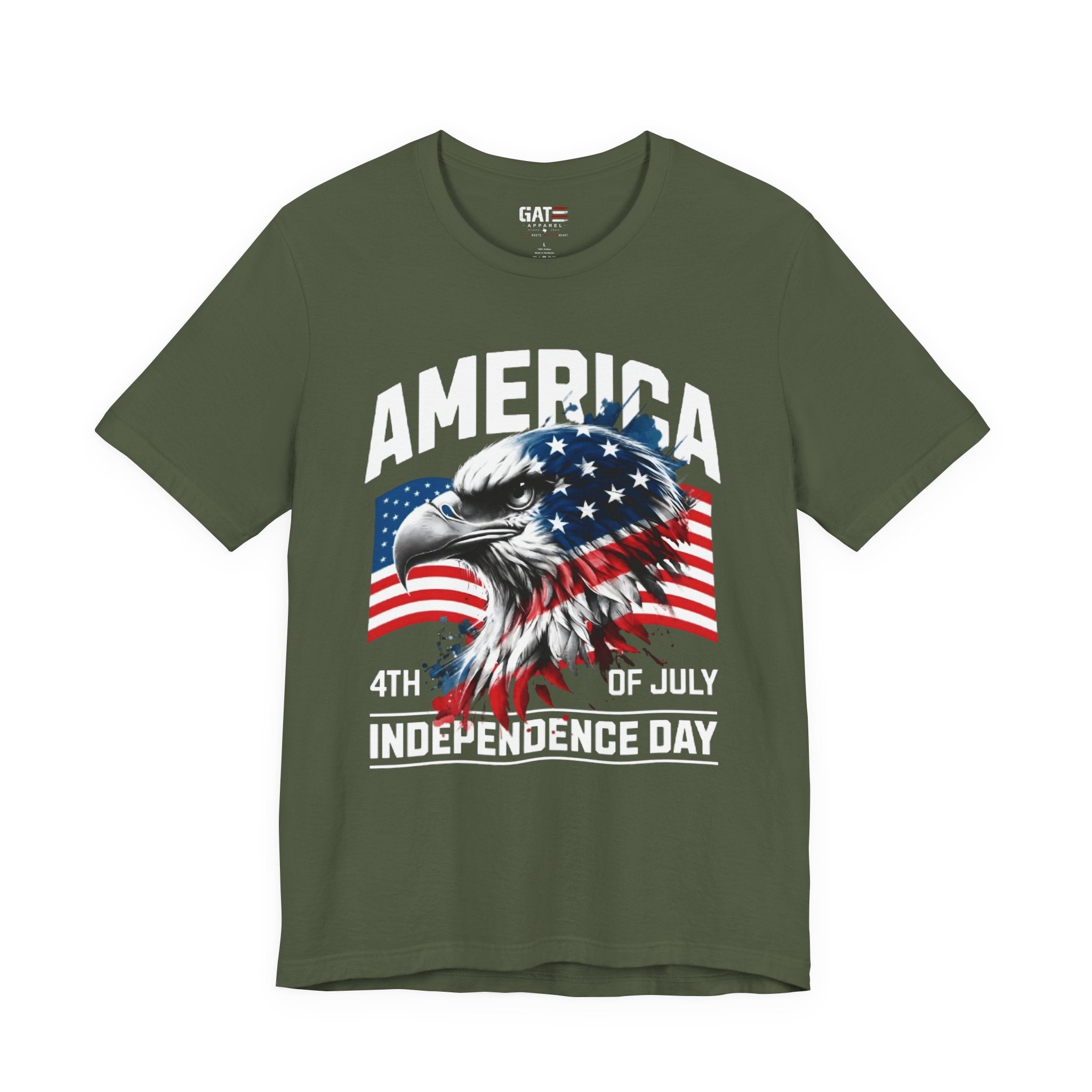 America Independence Day Shirt, Patriotic Eagle Flag Tee, 4th of July Shirt, USA Freedom Graphic T Shirt, American Pride Gift