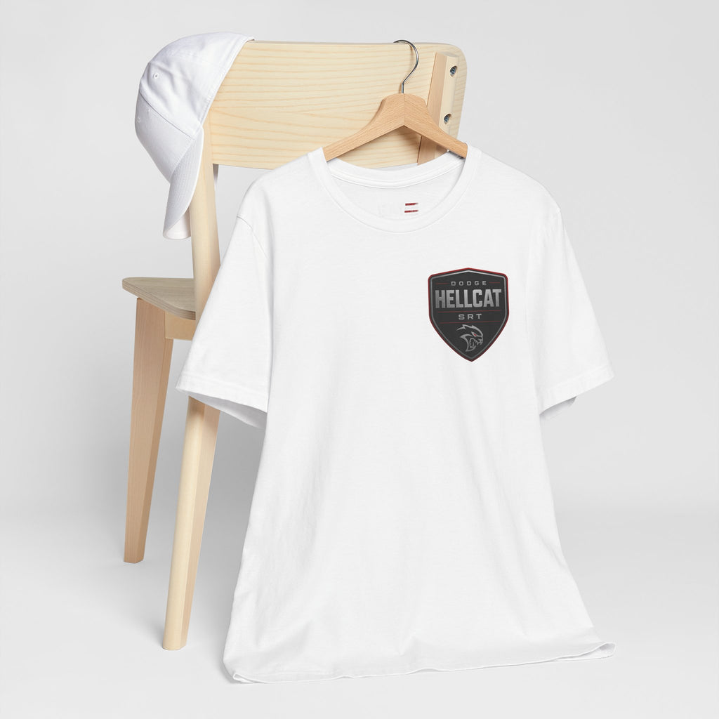 Dodge Hellcat SRT Graphic Tee — Muscle Car Illustration & Specs T-Shirt