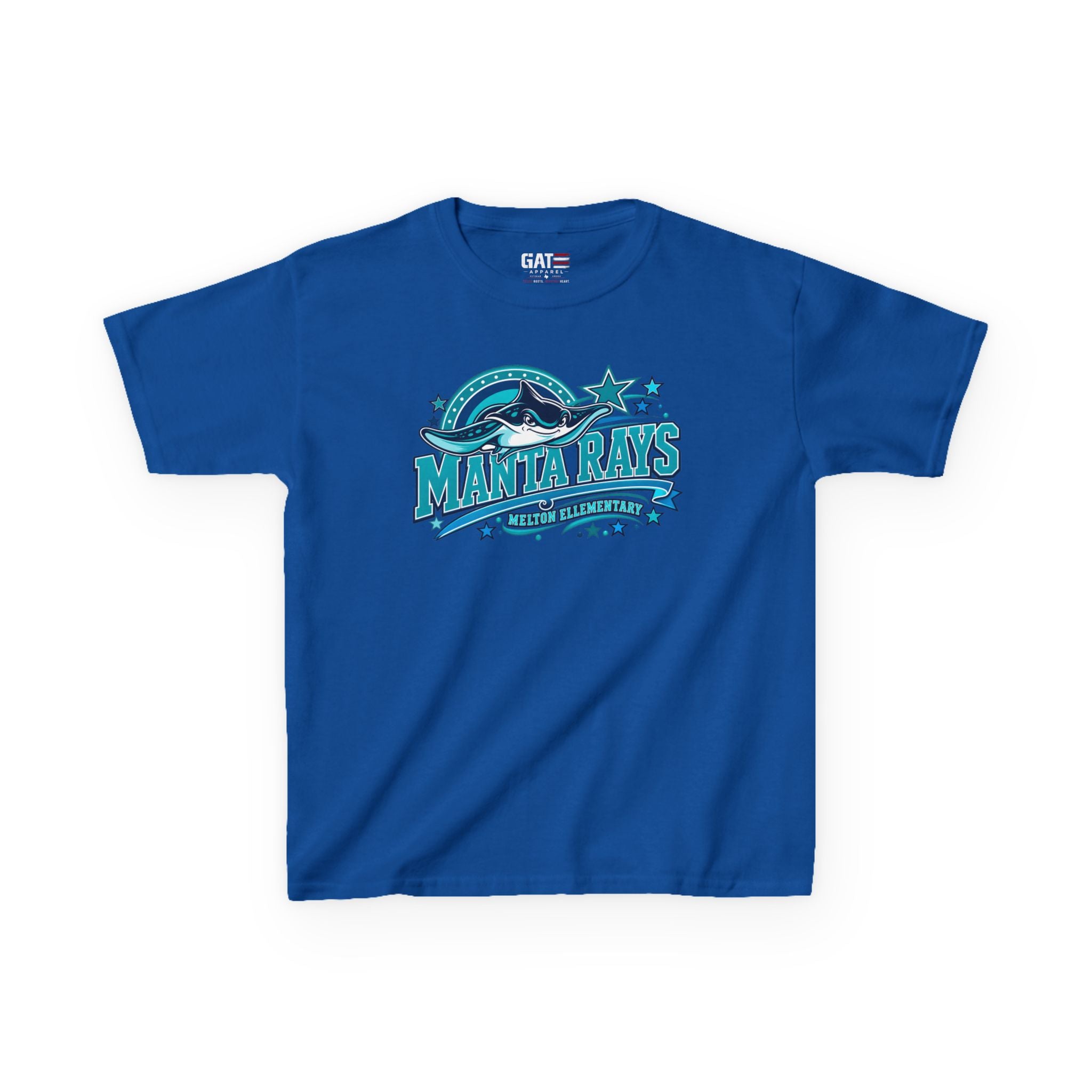 Melton Kids Tee — 'Manta Rays' Ocean Graphic Youth Tee
