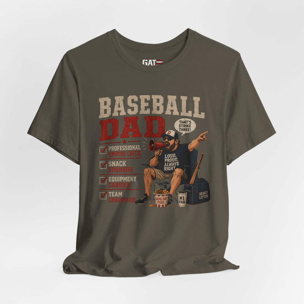 Baseball Dad Shirt, Funny Baseball Dad Gift, Travel Ball Dad Tee, Baseball Parent Shirt, Coach Dad Shirt, Game Day Dad Shirt