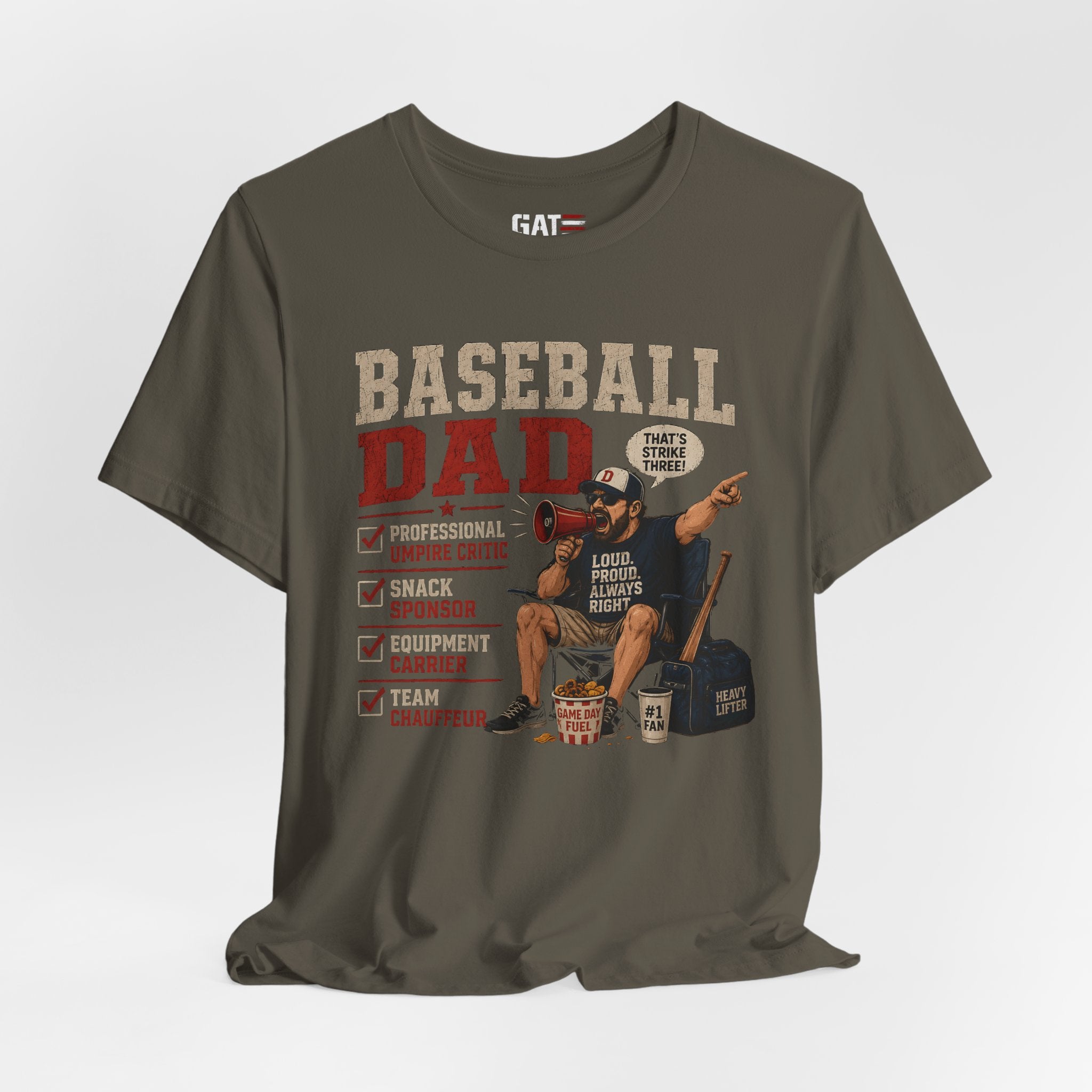 Baseball Dad Shirt, Funny Baseball Dad Gift, Travel Ball Dad Tee, Baseball Parent Shirt, Coach Dad Shirt, Game Day Dad Shirt