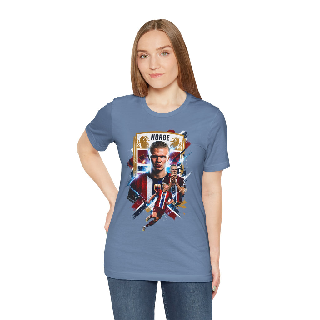 Erling Haaland|Norwegian Soccer|Patriotic Football Graphic T-Shirt