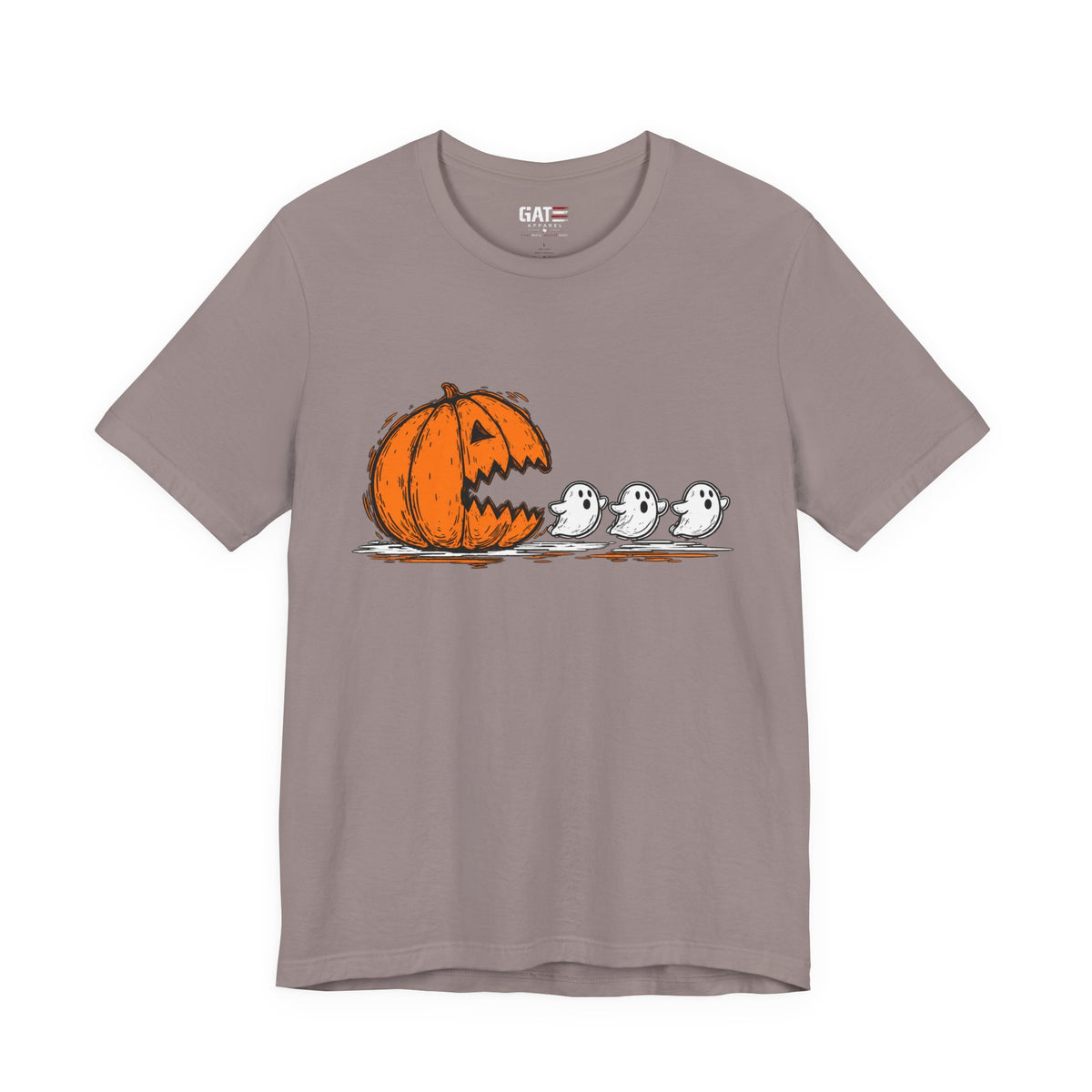 Ghost Chase Halloween Pumpkin T-Shirt