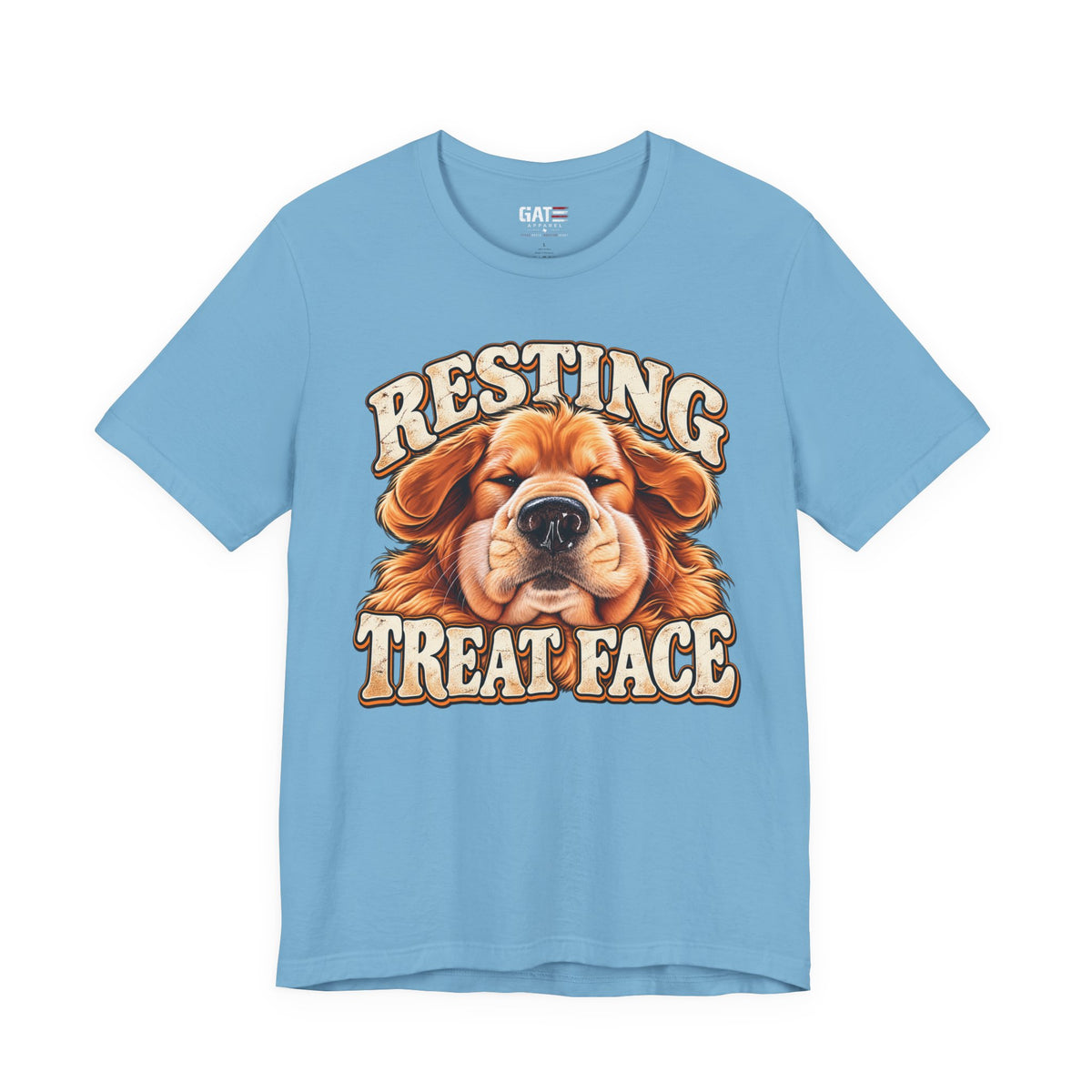 Resting Treat Face Dog T-Shirt — Funny Puppy Graphic Tee for Dog Lovers