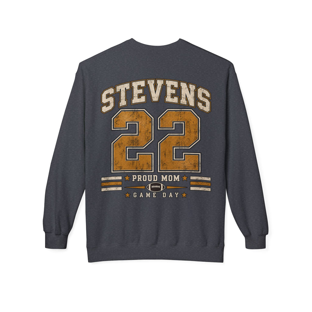 Personalized Football Mom Crewneck Sweatshirt | Custom Player Name & Number