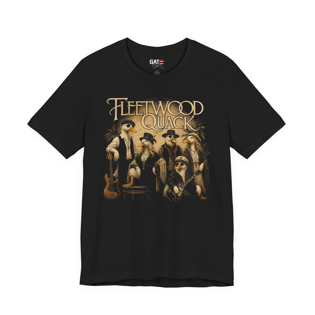 Fleetwood Quack Vintage Band Tee — Retro Rock Duck Graphic T-Shirt