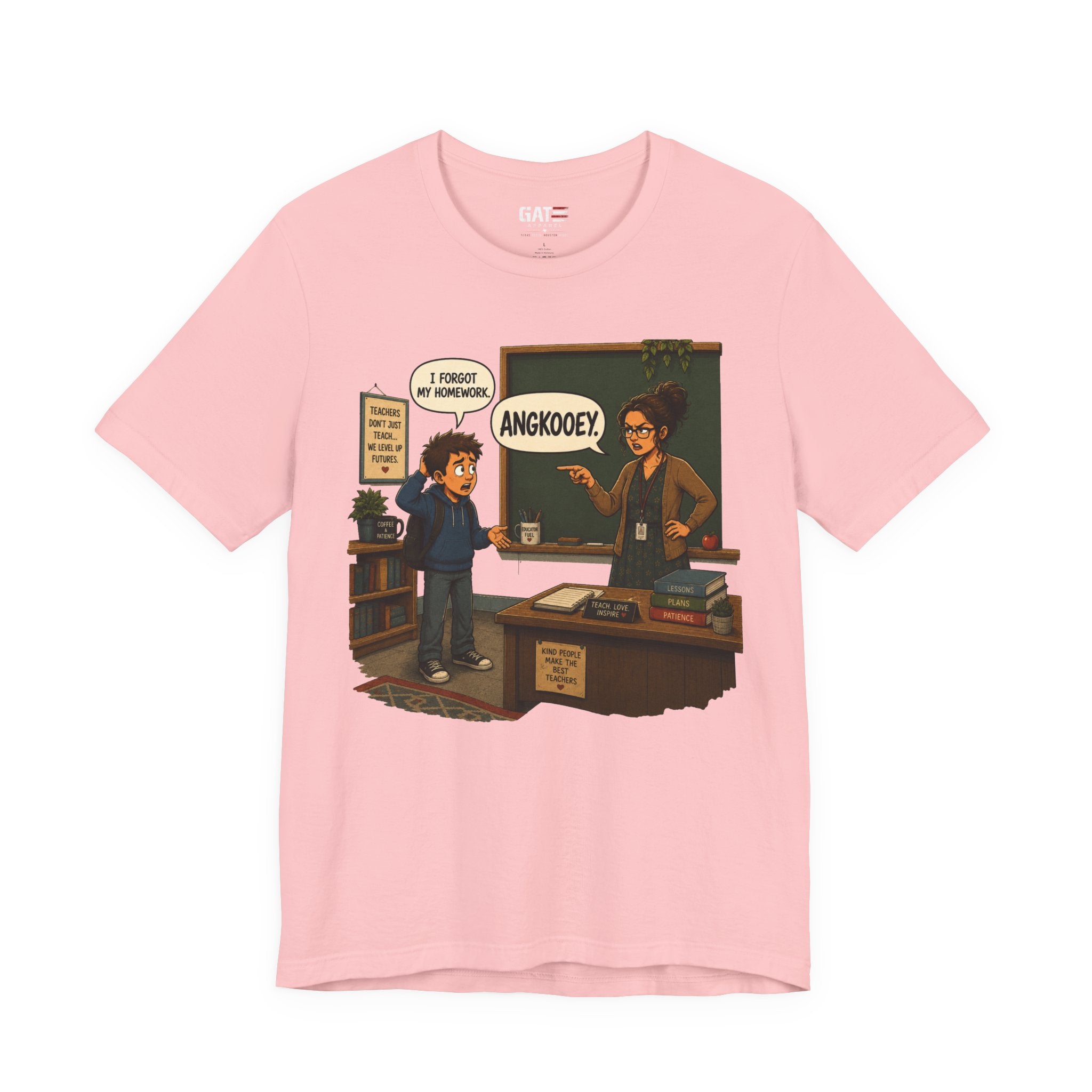From|FromVille|Angkooey|Funny Horror Comedy Tee| Forgot Homework