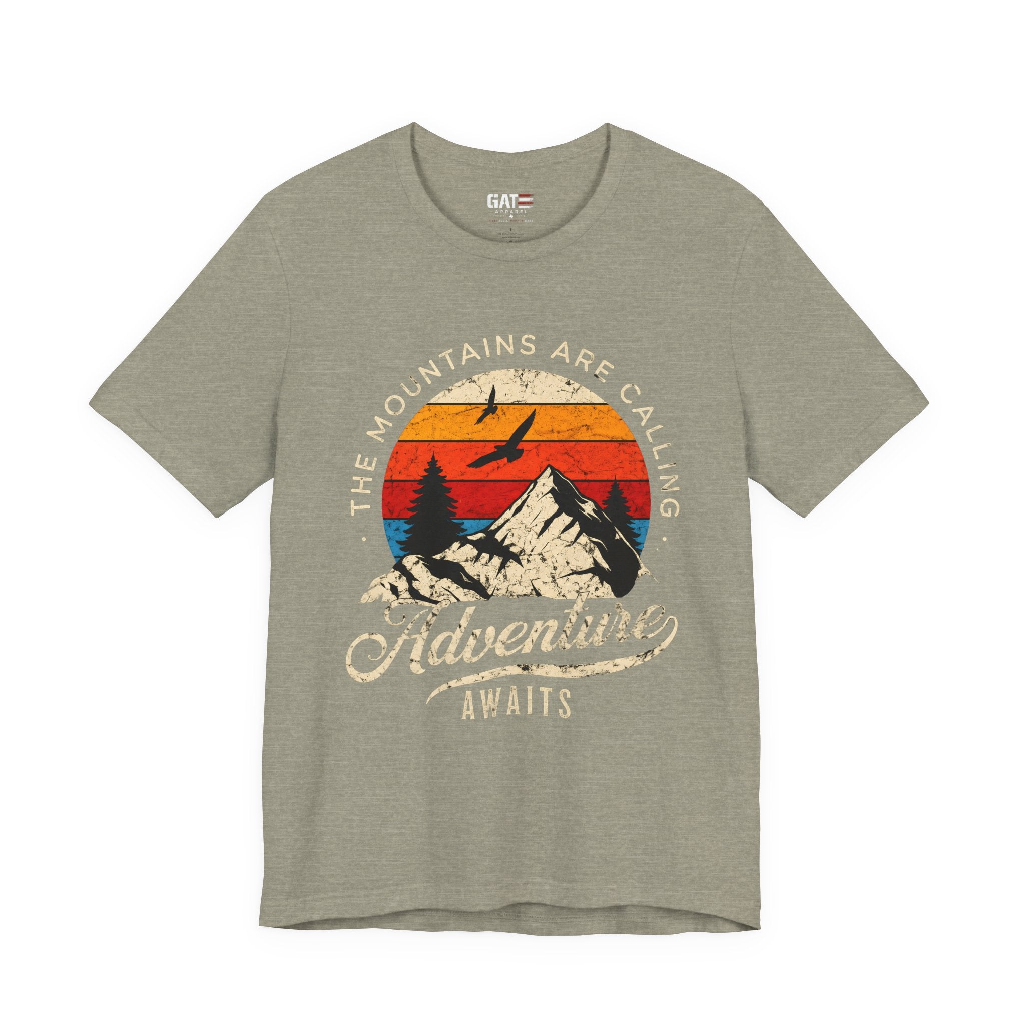 Mountain Adventure Shirt, The Mountains Are Calling Adventure Awaits Tee, Vintage Hiking T Shirt, Camping Shirt, Outdoor Lover Gift, Nature