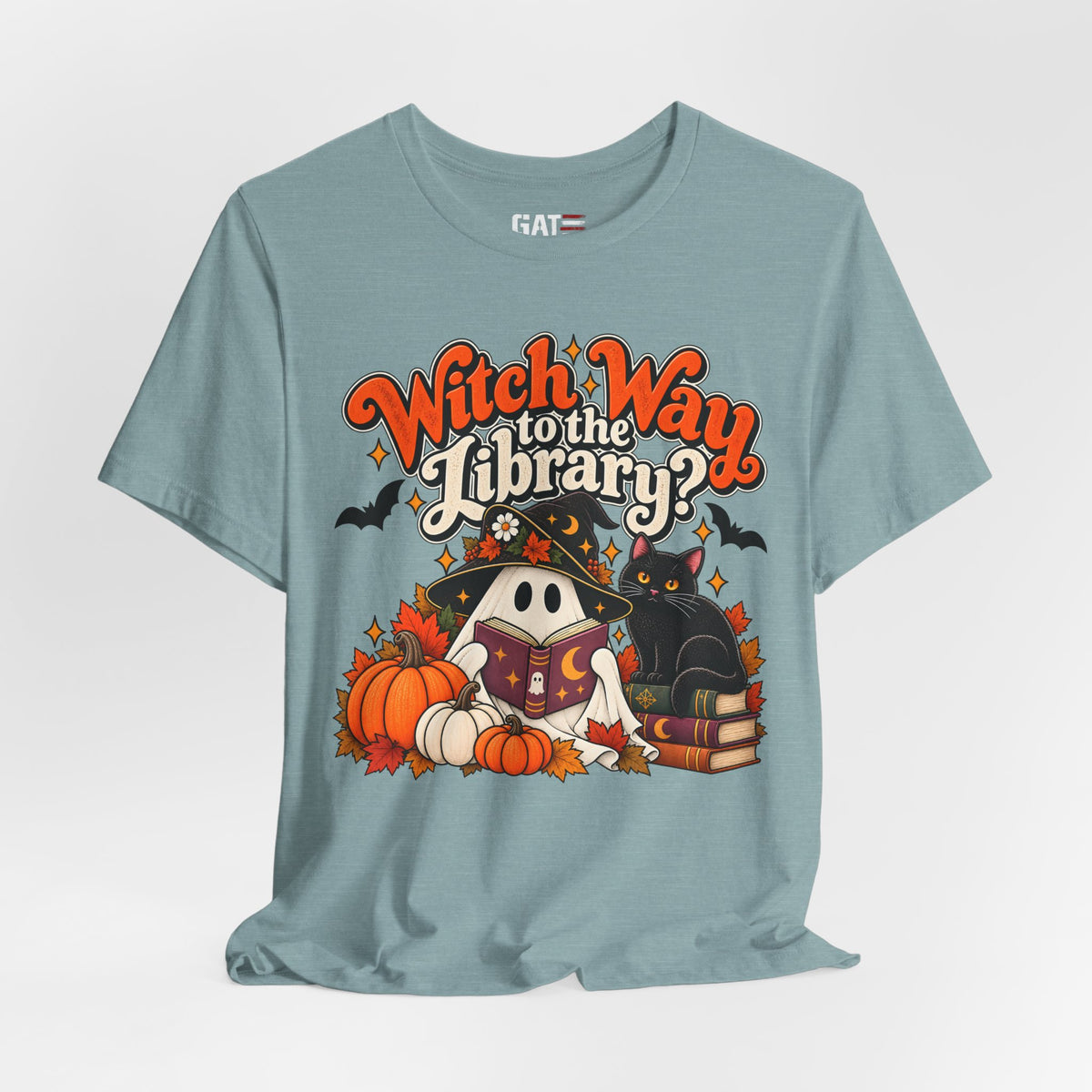 Witch Way to the Library Halloween Shirt | Book Lover Tee