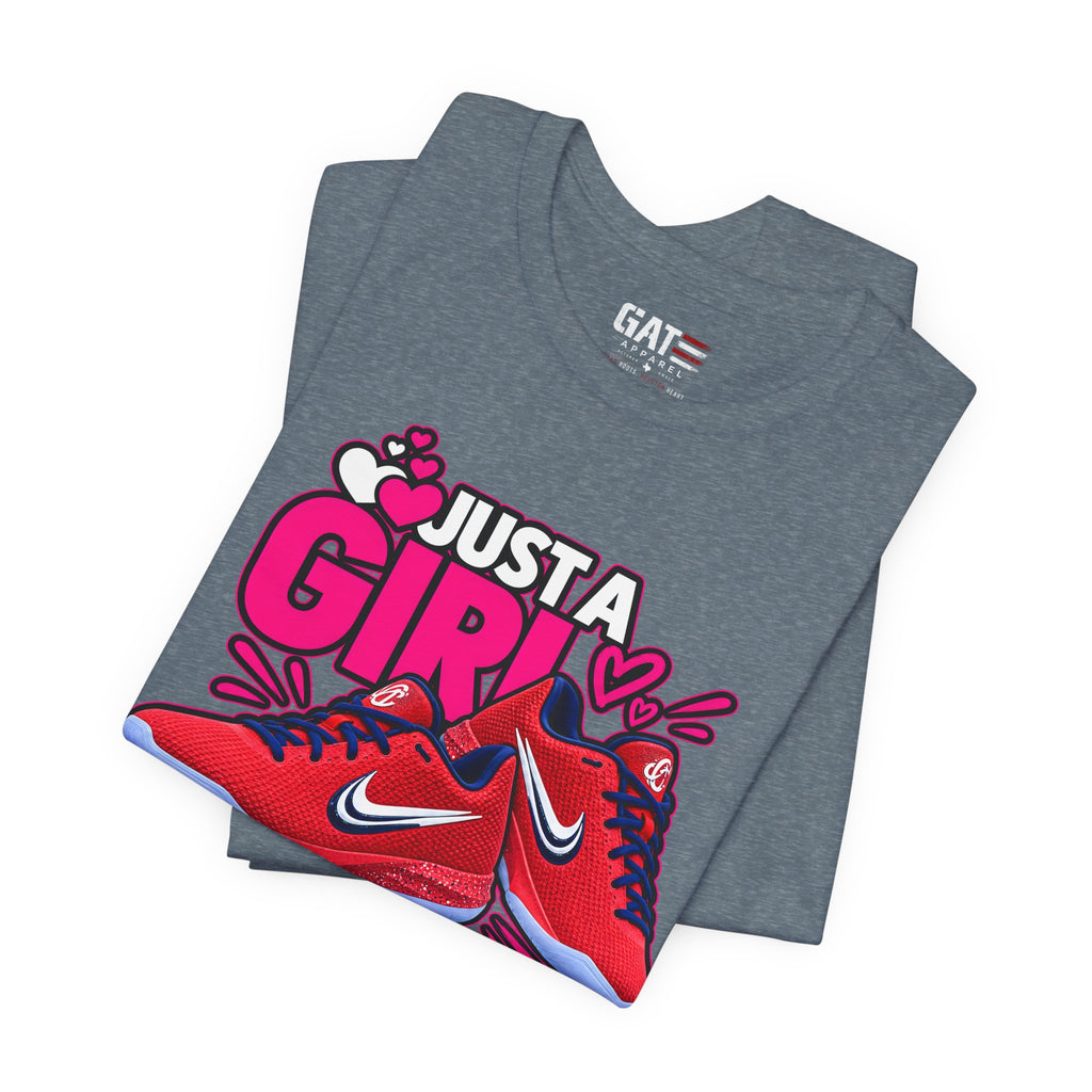 Caitlin Clark Caitlin 1s Just a Girl Sneaker Shirt | Style 2