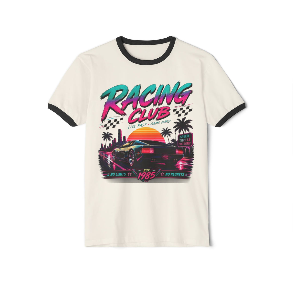 Racing Club Ringer Shirt | 1980s Sports Car Tee