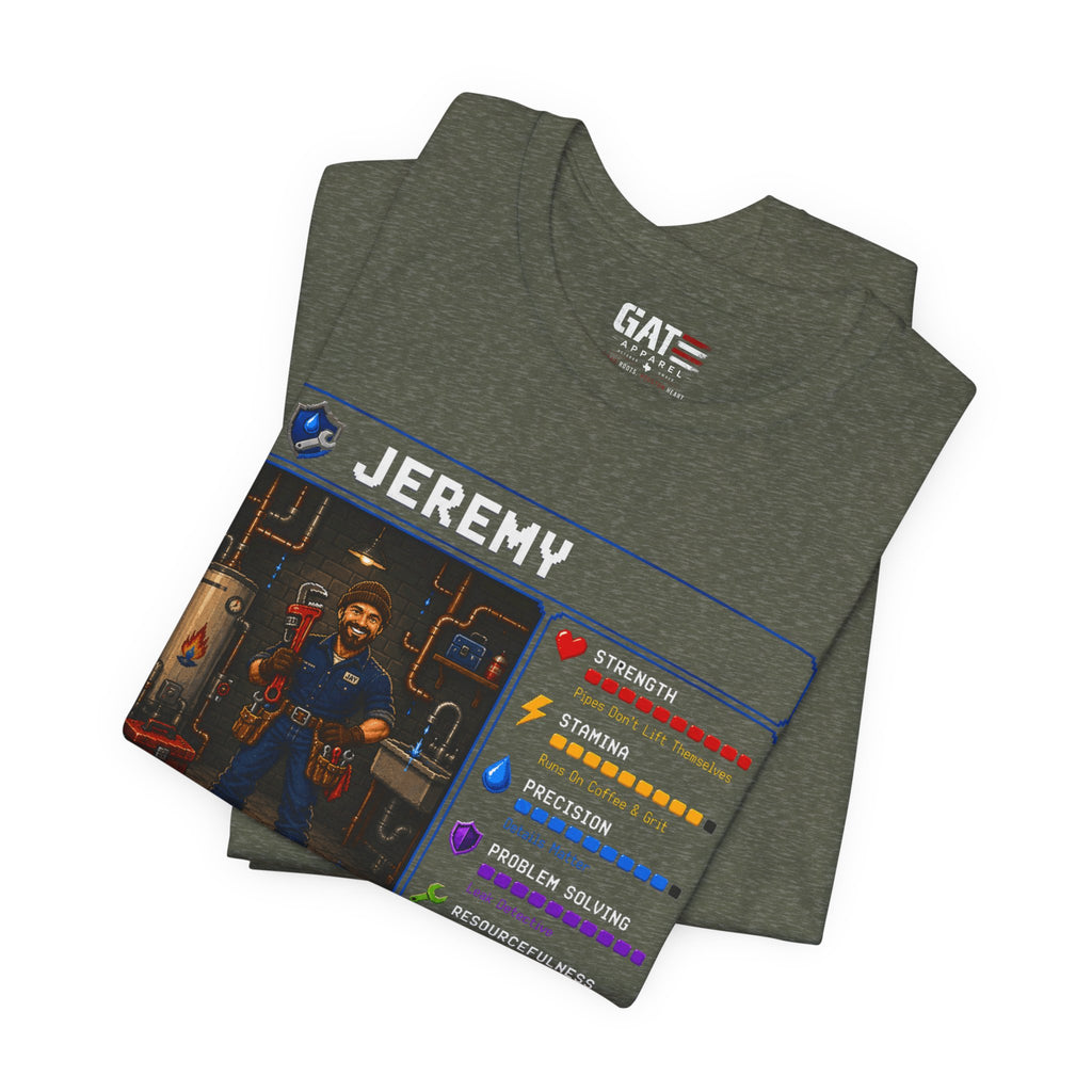 Custom Plumber RPG Character Shirt | Personalized Plumber Gift