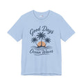 Ocean Waves T-Shirt — "Good Days" Beach Palm Sunset Tee