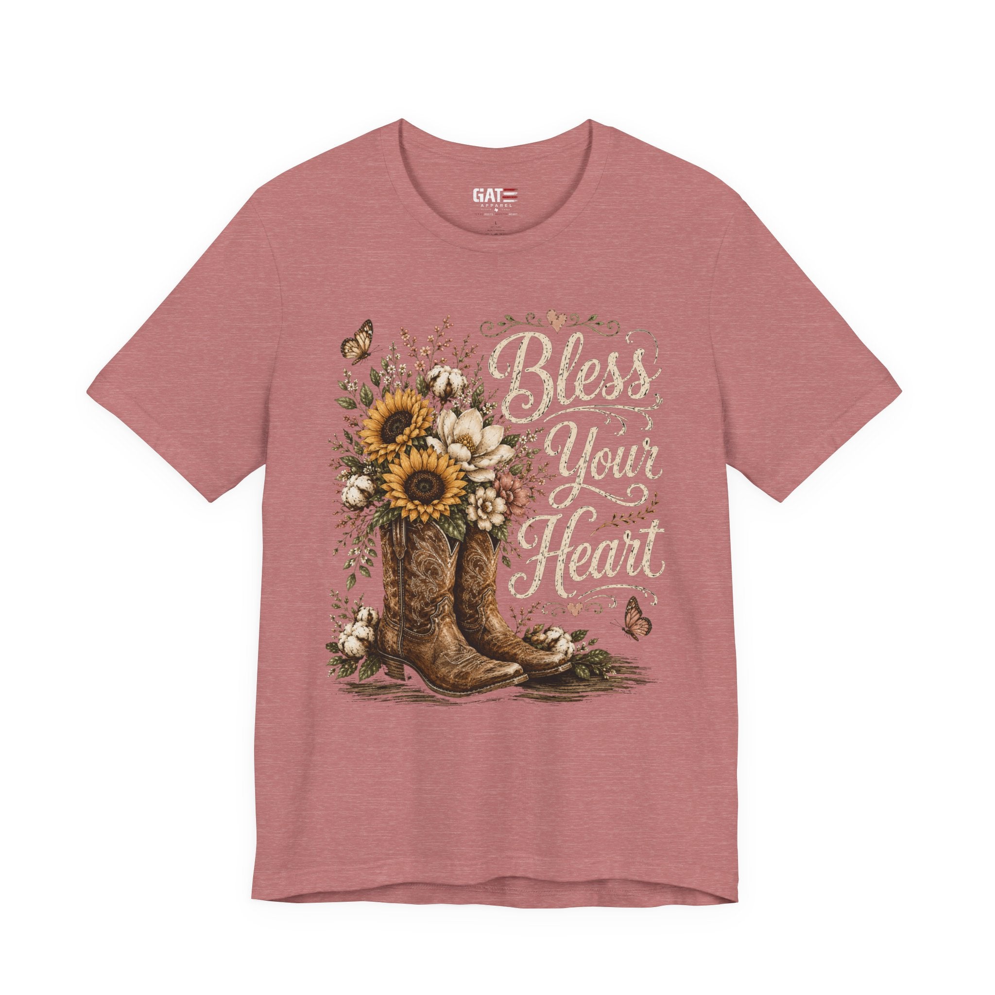 Funny Southern Shirt, Bless Your Heart Tee, Southern Humor Graphic Tee, Magnolia Floral Shirt, Country Girl Gift, Farmhouse Style Tee