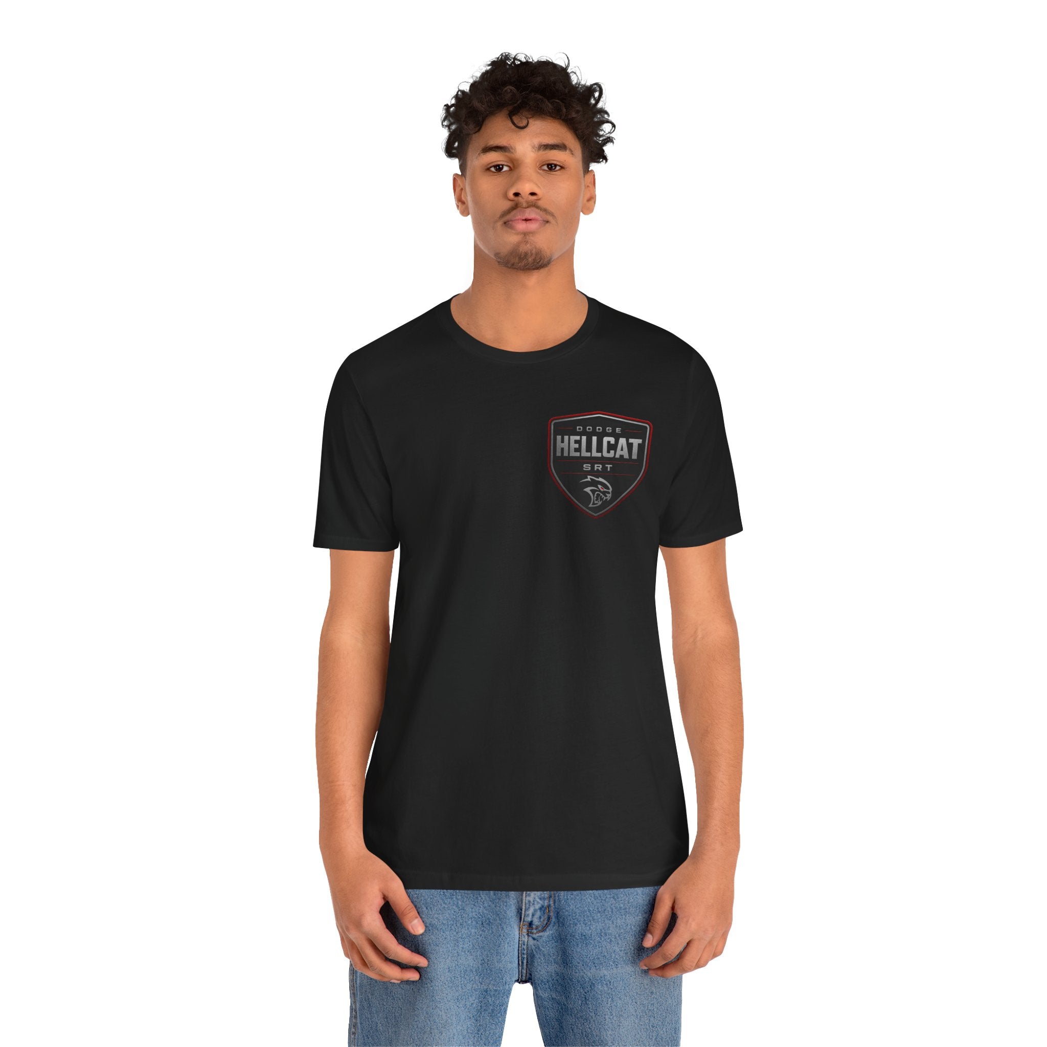 Dodge Hellcat SRT Graphic Tee — Muscle Car Illustration & Specs T-Shirt