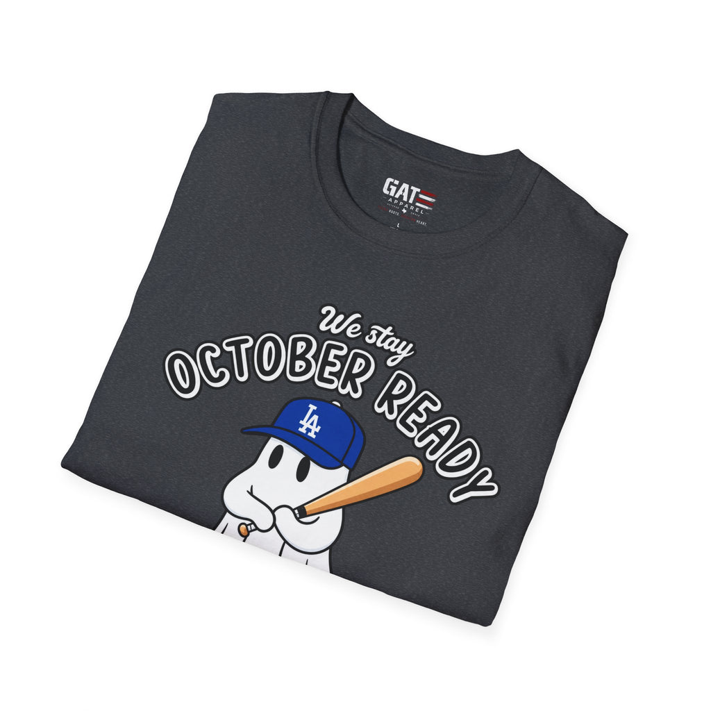 Dodgers Halloween baseball shirt product mockup