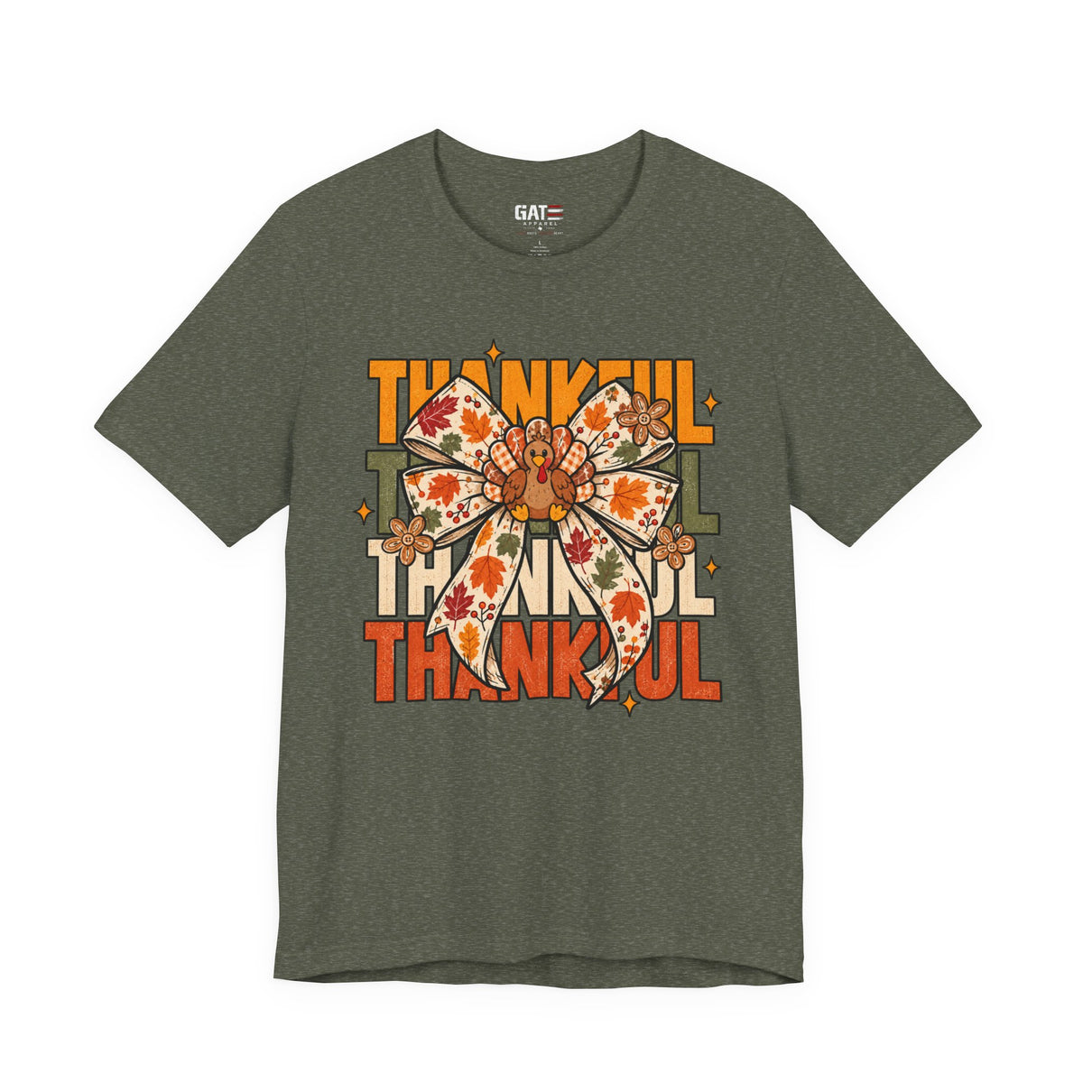 Thankful Bow Shirt | Retro Thanksgiving Graphic Tee