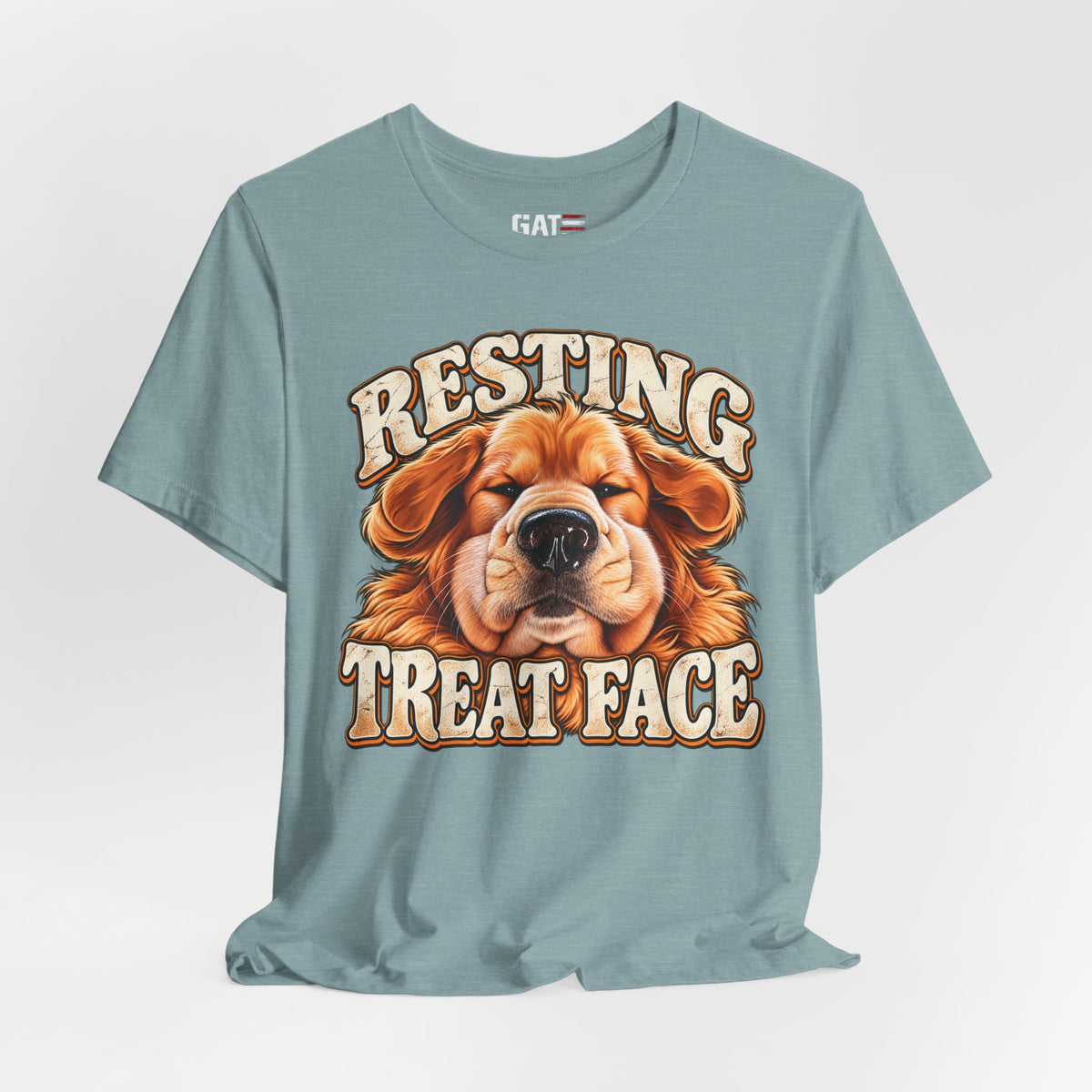 Resting Treat Face Dog T-Shirt — Funny Puppy Graphic Tee for Dog Lovers