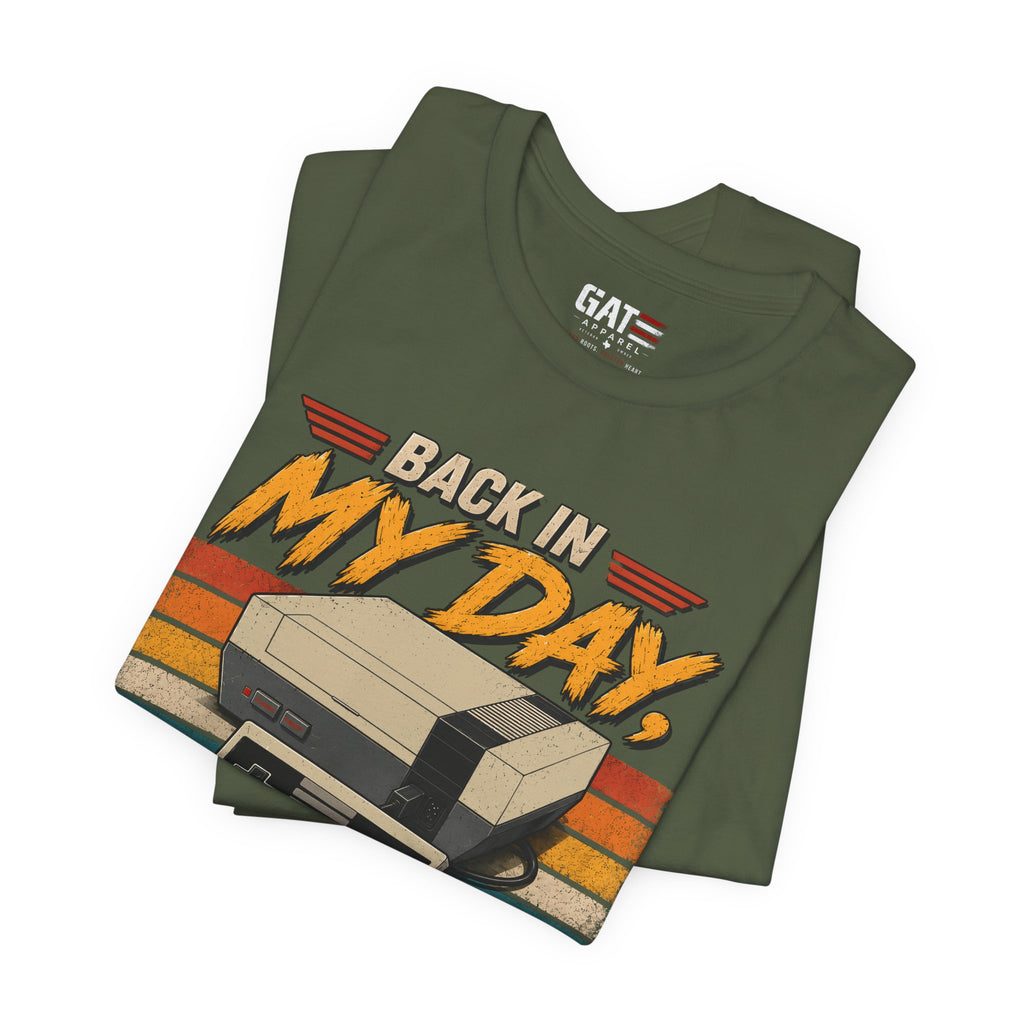 Funny Retro Gamer Shirt, Back In My Day We Didn't Have A Save Option, Vintage Gaming T Shirt, Old School Gamer Gift, Video Game Tee