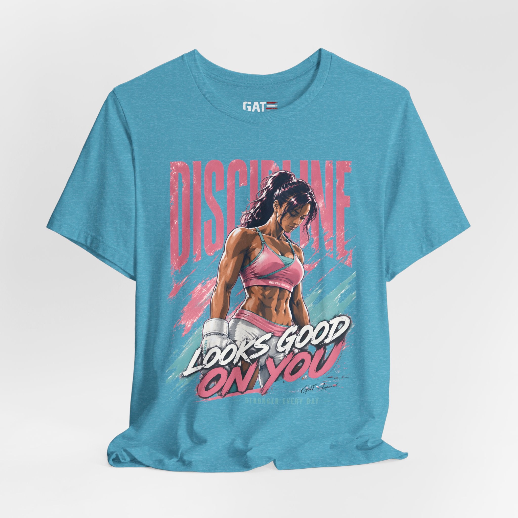 Discipline Looks Good On You Shirt, Women's Gym Shirt, Motivational Workout Tee, Fitness Graphic T Shirt, Cute Gym Apparel, Weightlifting