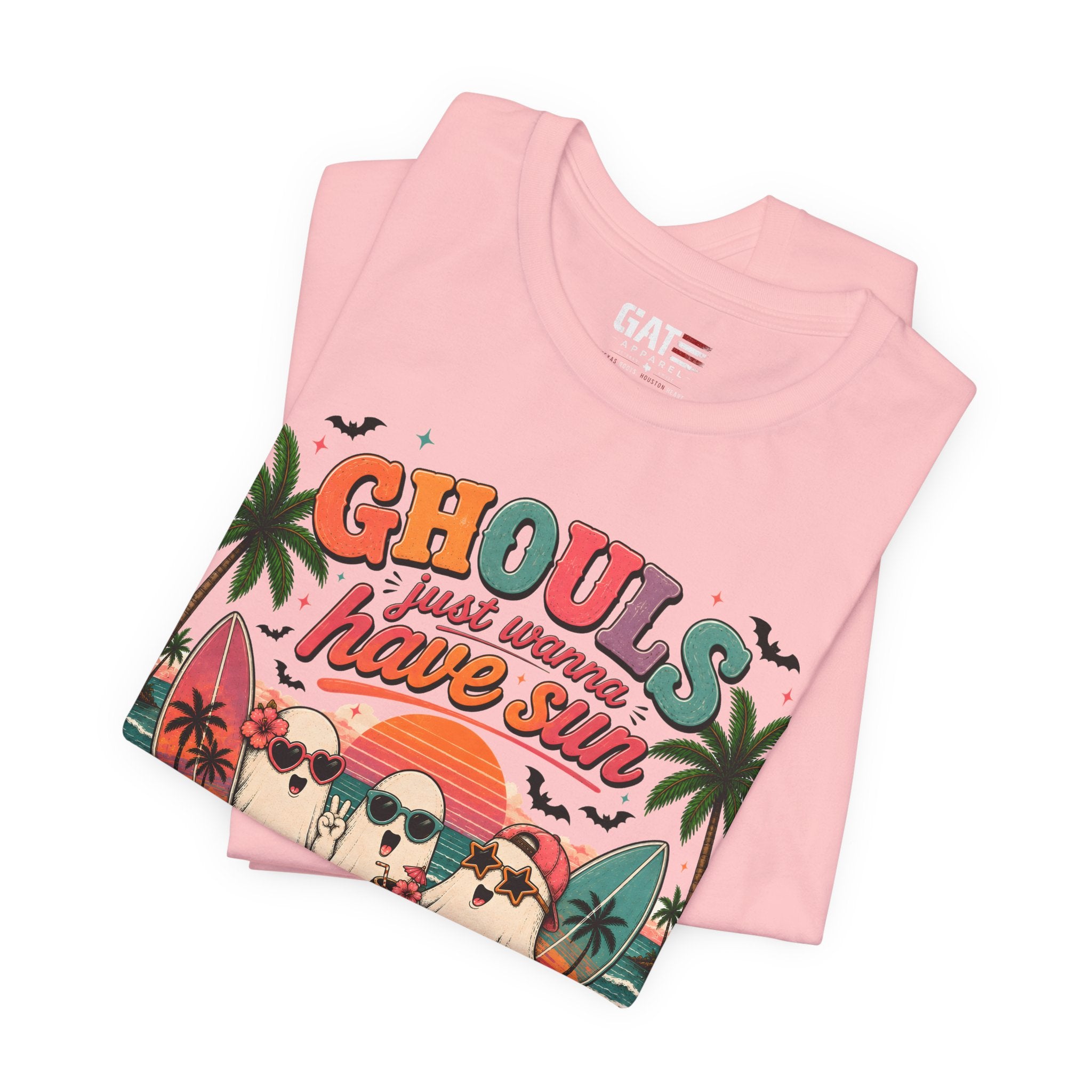 Summerween Shirt, Spooky Beach Shirt, Ghost Beach Tee, Halloween Beach Shirt, Coastal Halloween Tee, Tropical Ghost Shirt
